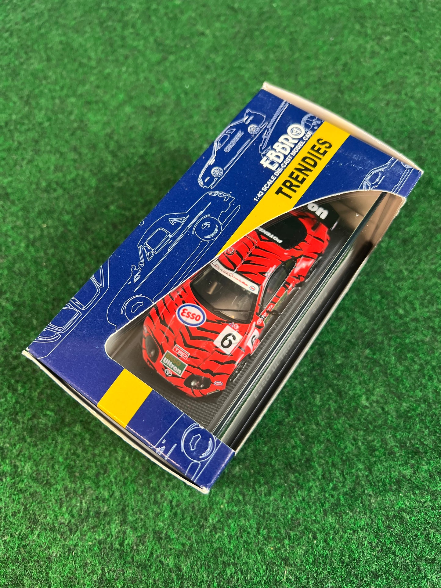 EBBRO Trendies - ESSO Ultron Toyota Supra 2000 (Red & Black) 1/43 Scale Diecast