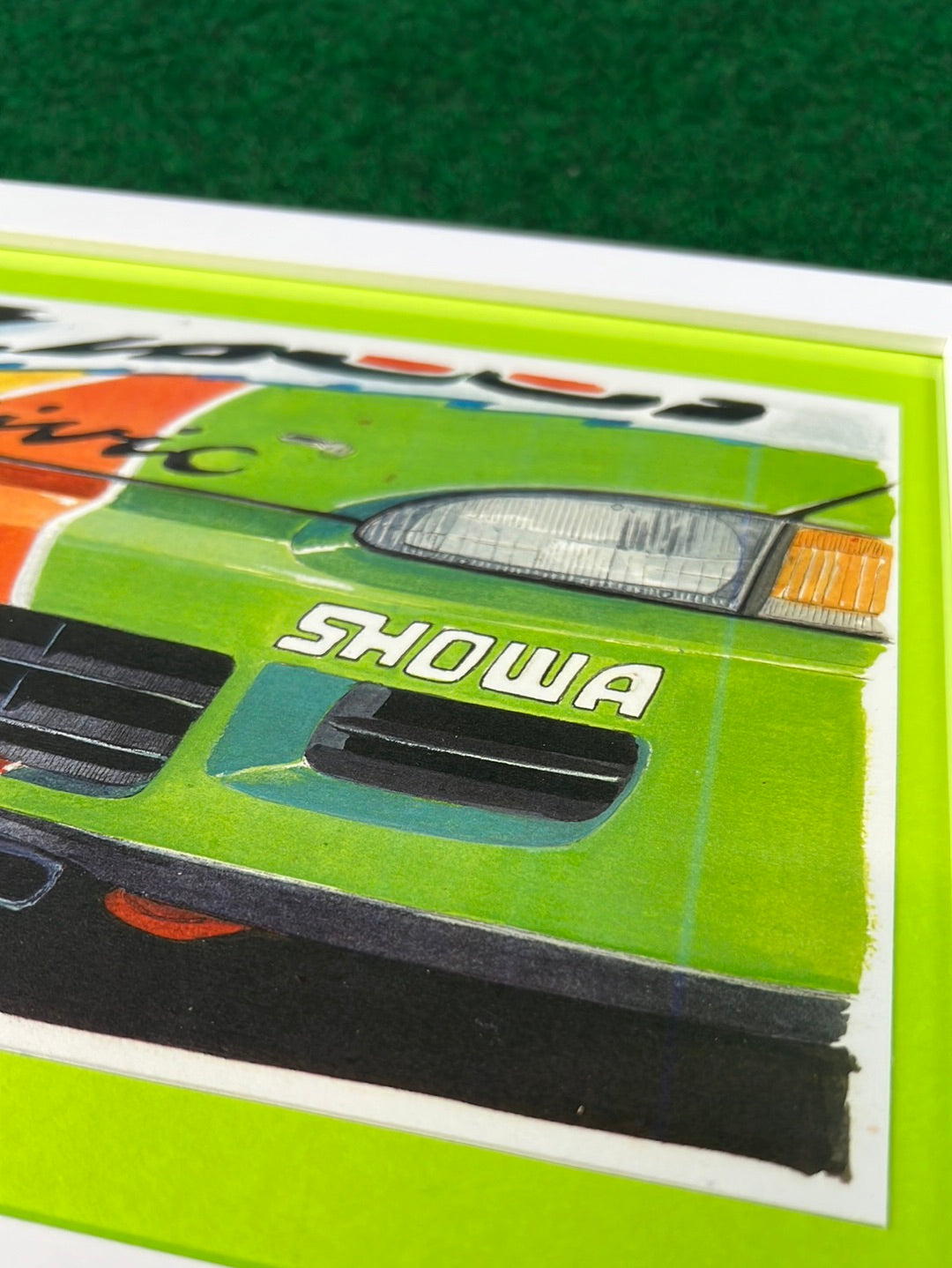 JACCS Honda Civic EG6 Racecar Front End Framed Print