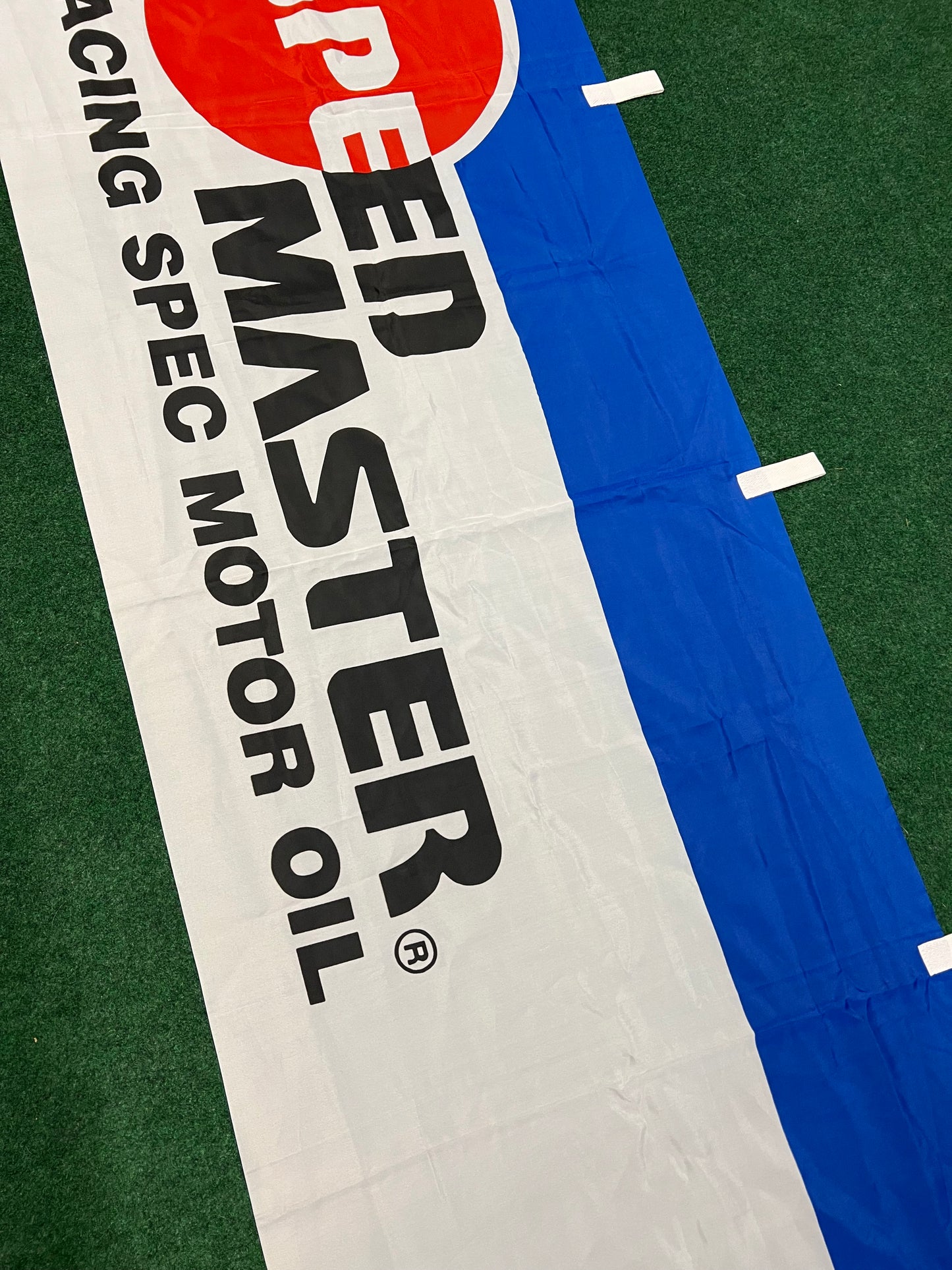 Speed Master Motor Sports Oil - Vintage Japanese Event and Retail Advertising Nobori Banner