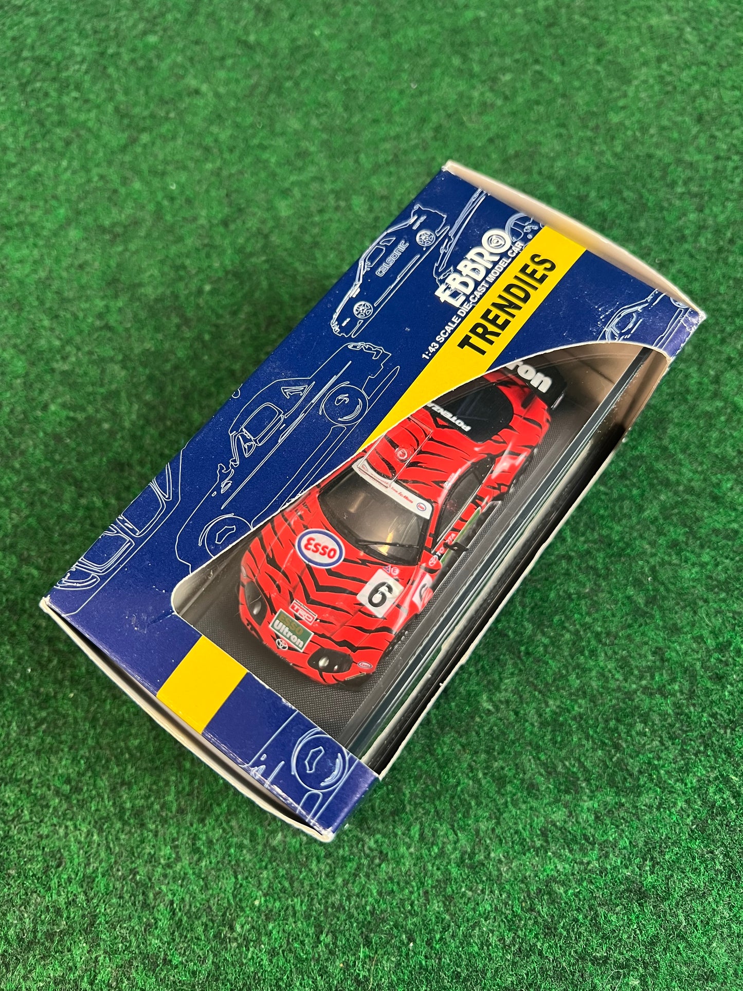 EBBRO Trendies ESSO Ultron Toyota Supra 2000 (Red & Black) 1/43 Scale Diecast