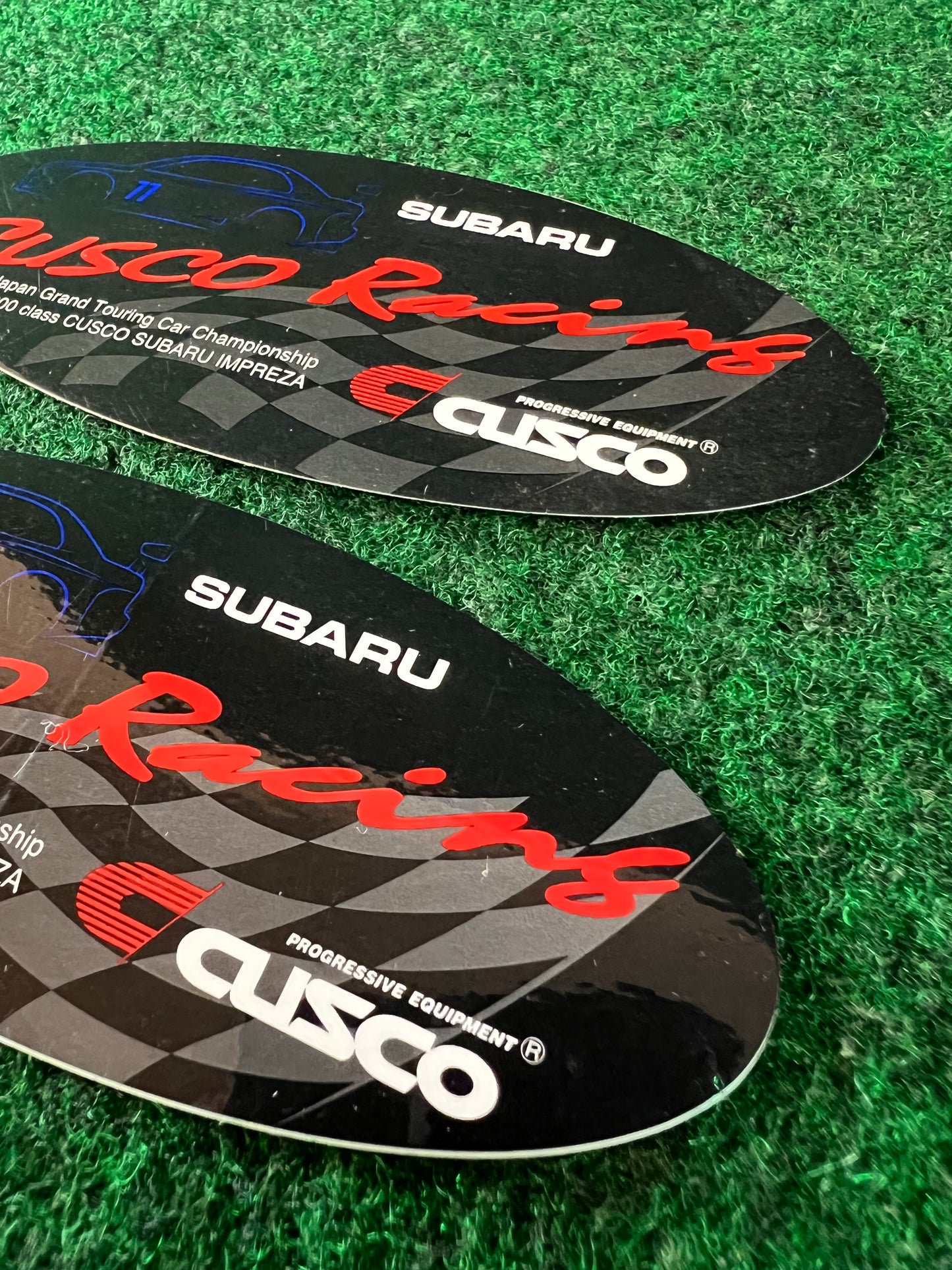 CUSCO - JGTC Subaru Impreza GC8 WRX Black Oval Sticker Set