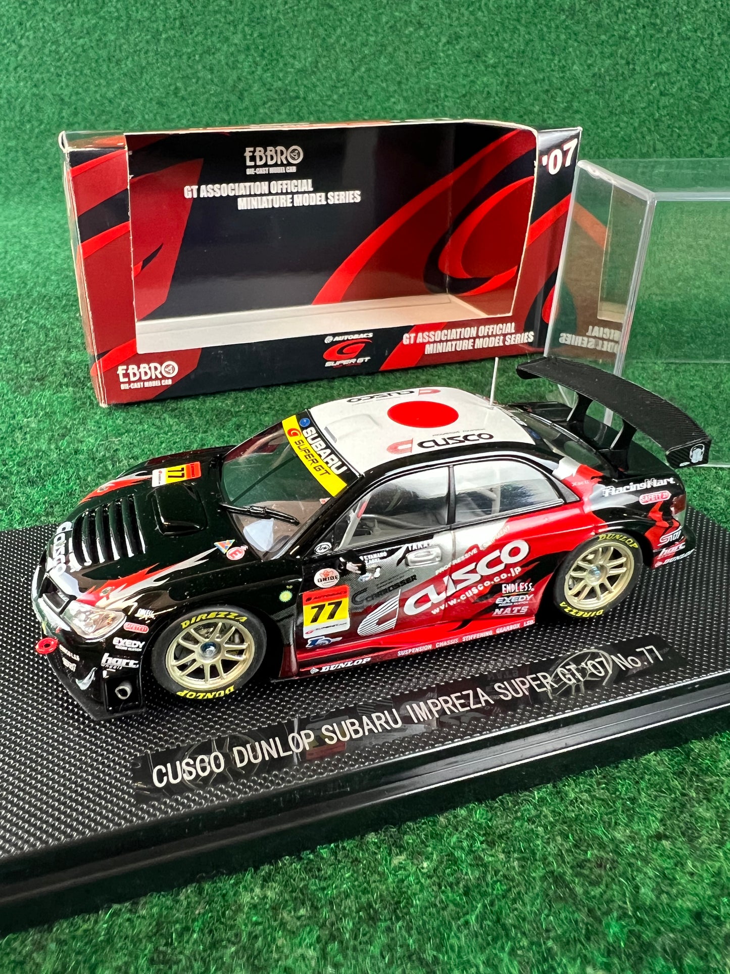 EBBRO SuperGT 2007 #77 Cusco Dunlop Subaru Impreza WRX STI 1/43 Scale Diecast
