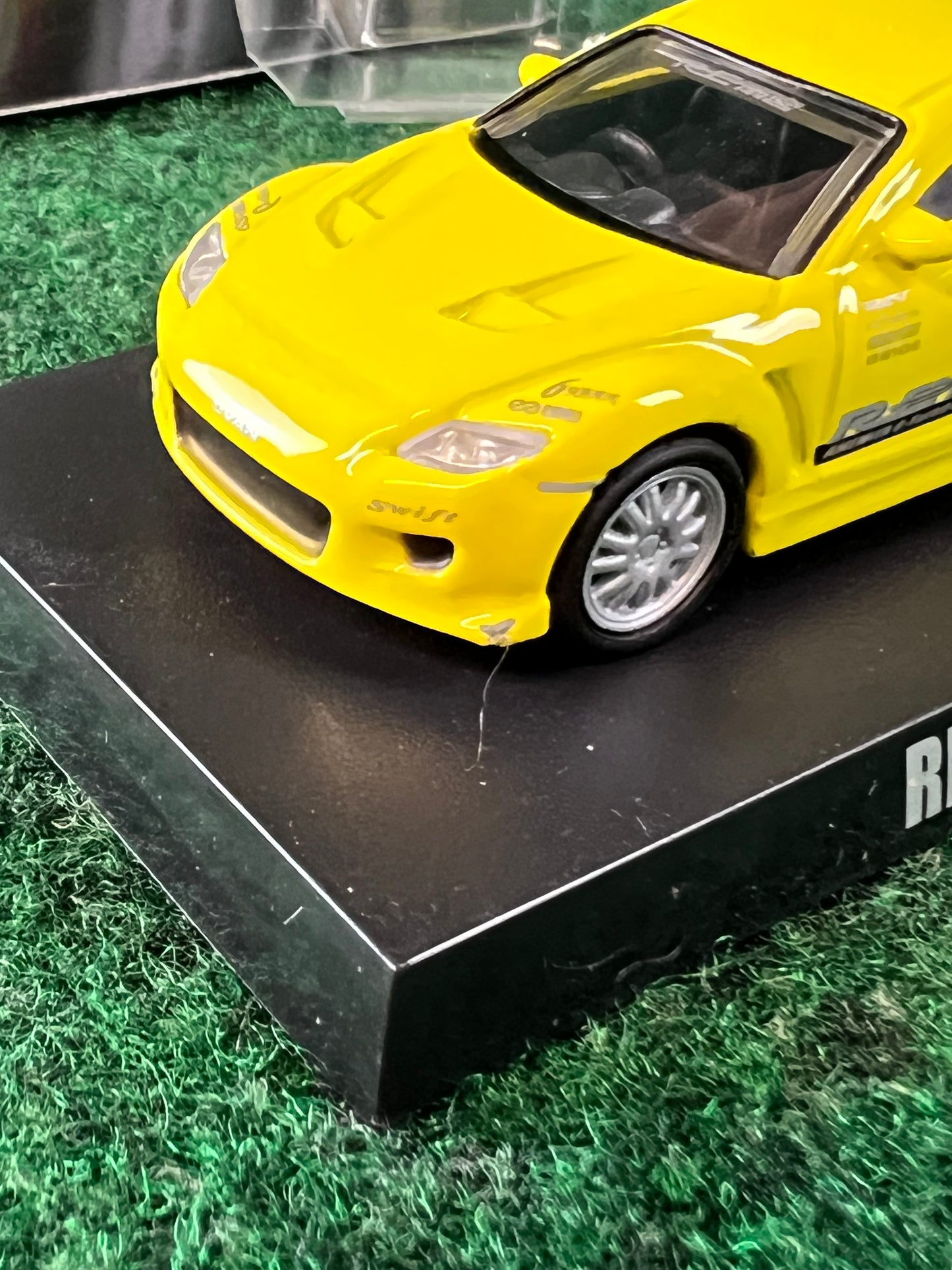 Aoshima - Option RE Amemiya Mazda RX-8 (Yellow) 1/64 Scale Diecast Car