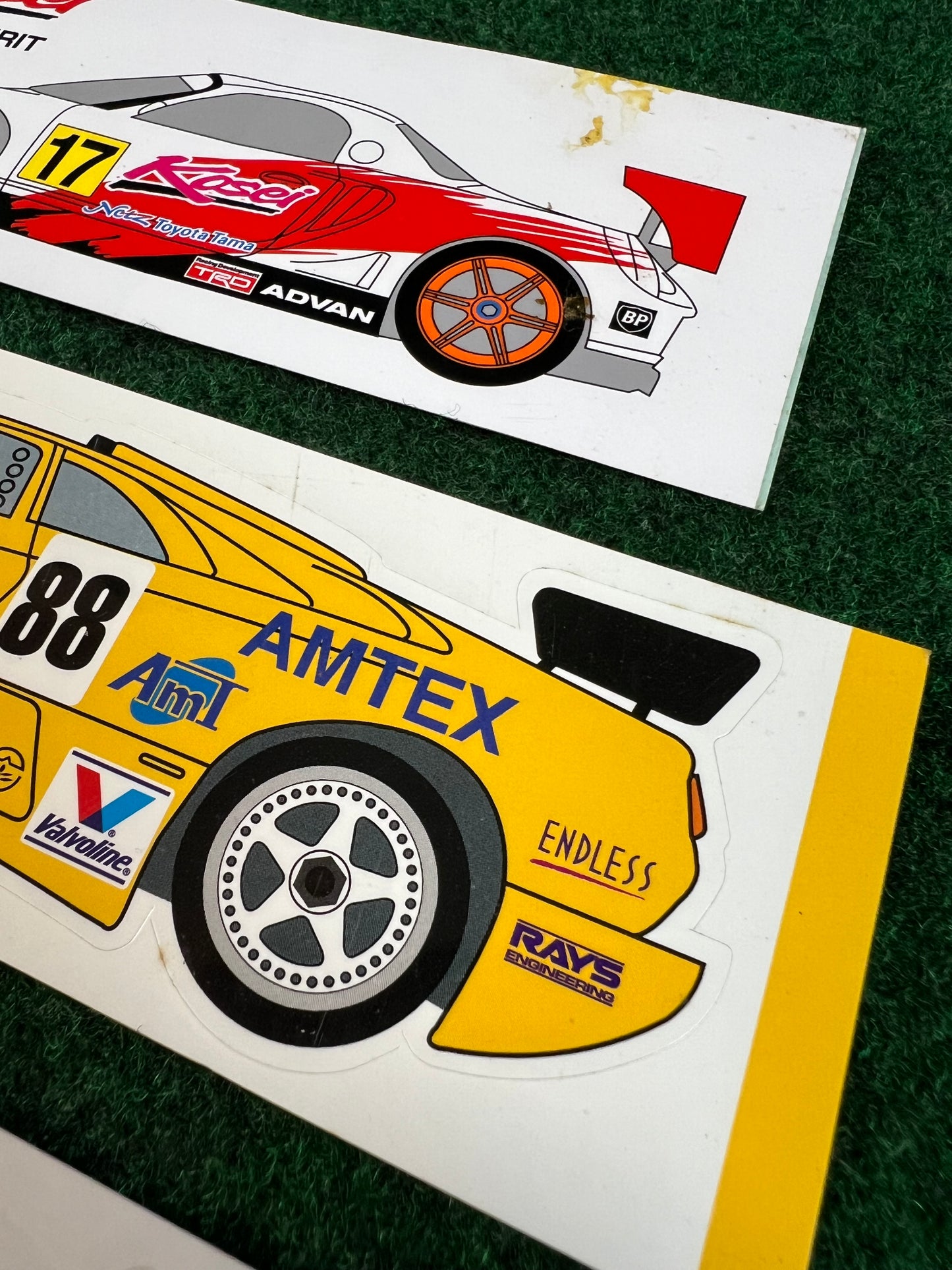 MR2, 911, Diablo JGTC Racecar Stickers Set