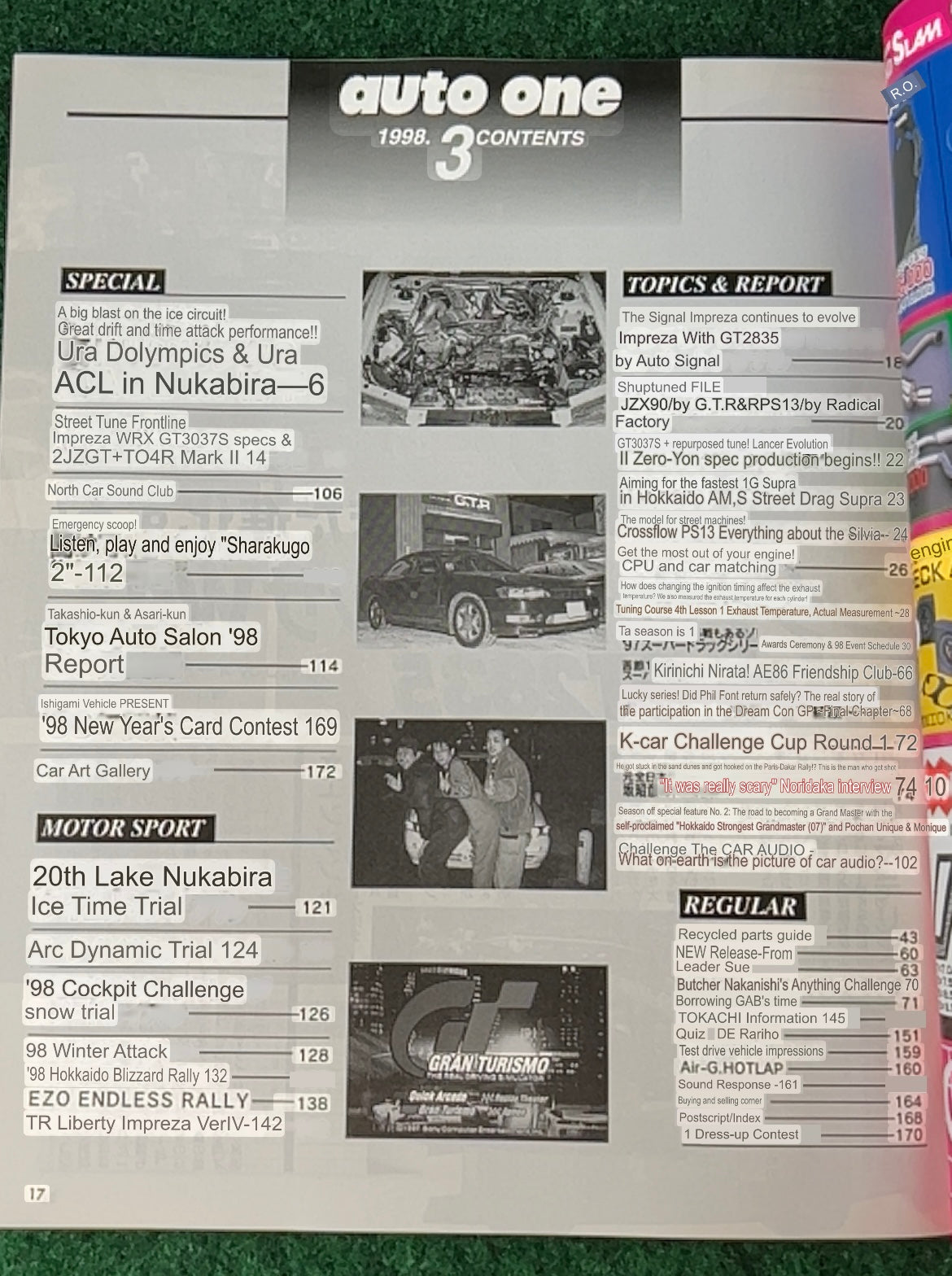 Auto One (Hokkaido) Magazine February & March 1998 Set