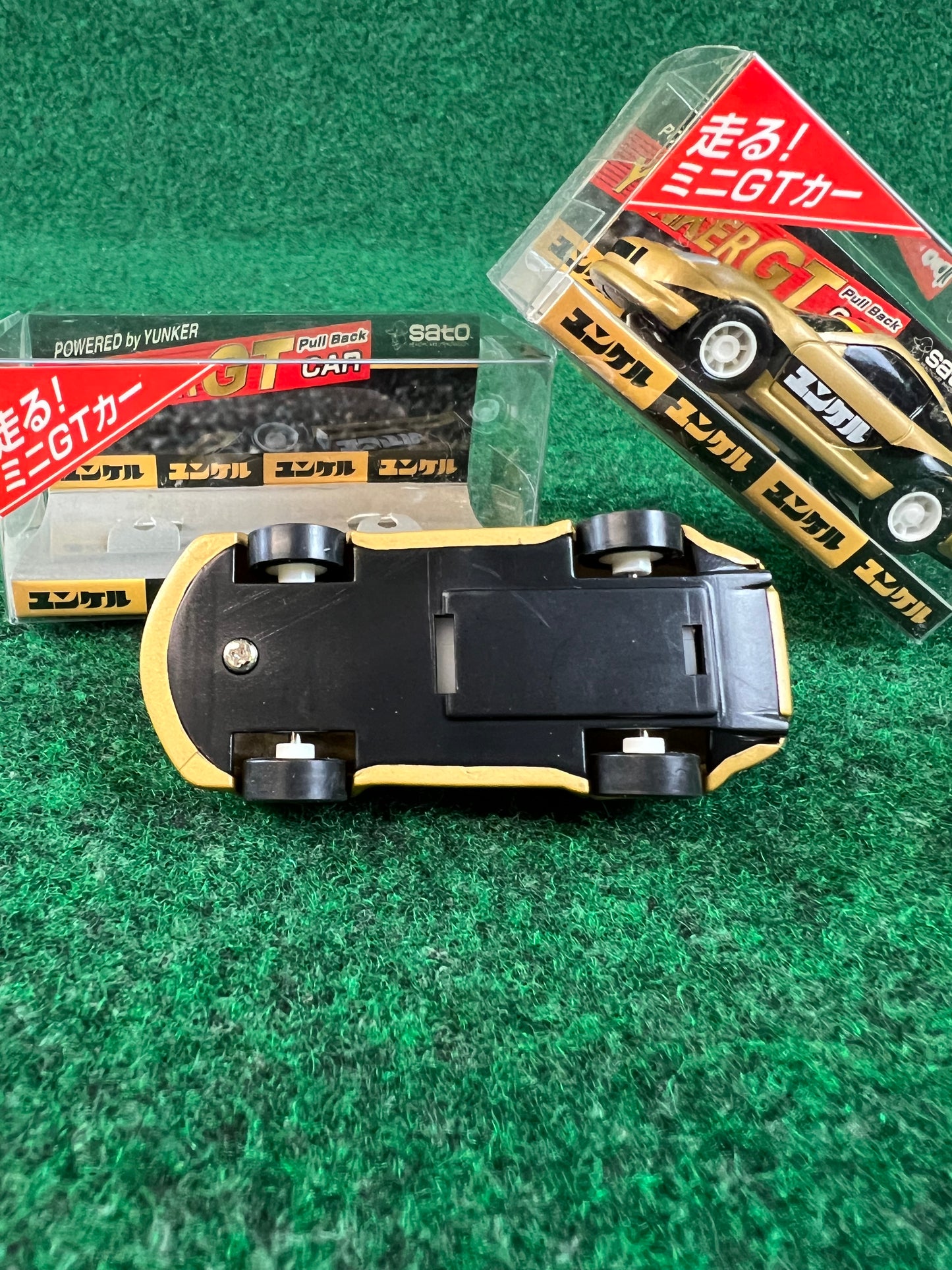 Yunker SATO Super GT Porsche 911 Carrera GT3 -R Mini Pullback Car - Set of 2
