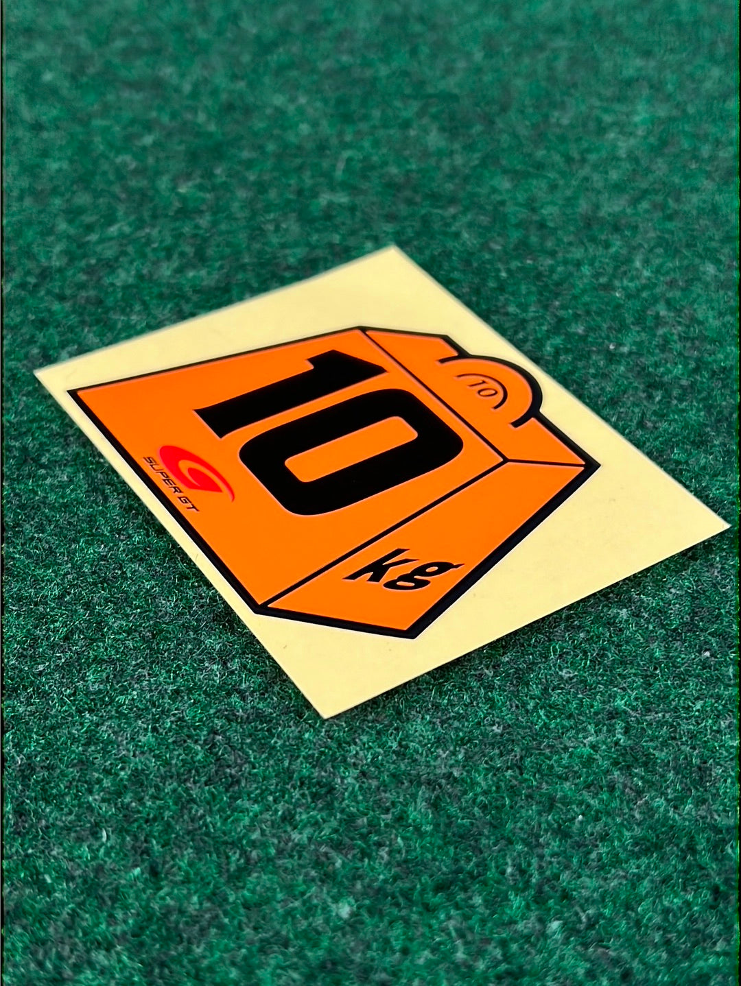 Super GT 2010 - Commemorative 10KG Weight Penalty Collectible Sticker