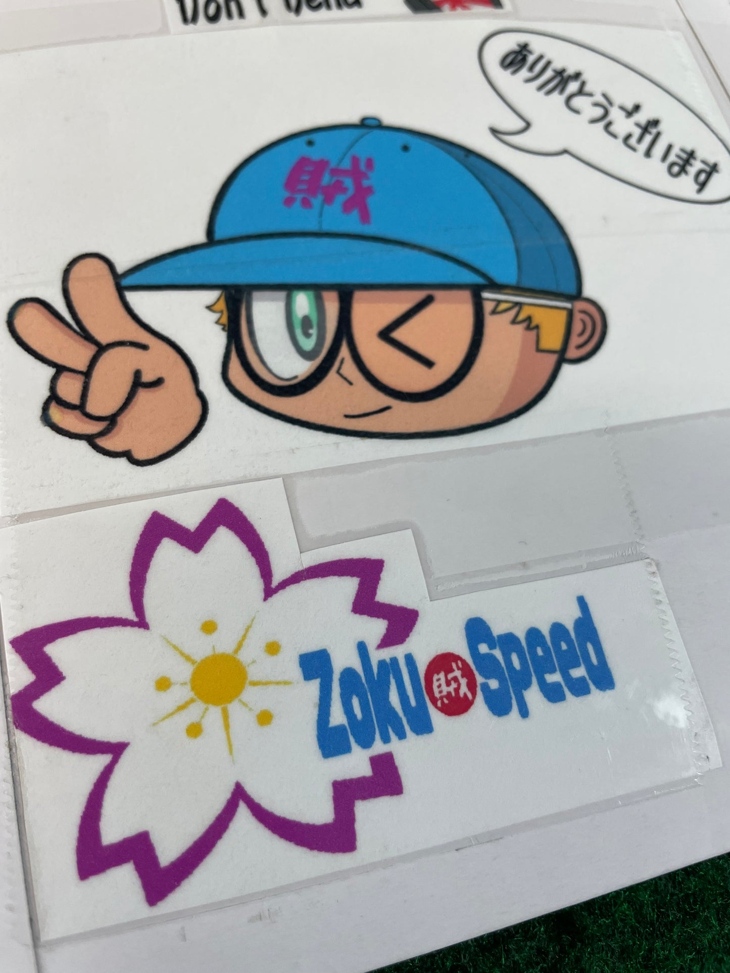 Limited Edition Set: Stateside “G” Garage Gradient Sticker Green & Pink by Zoku-Speed