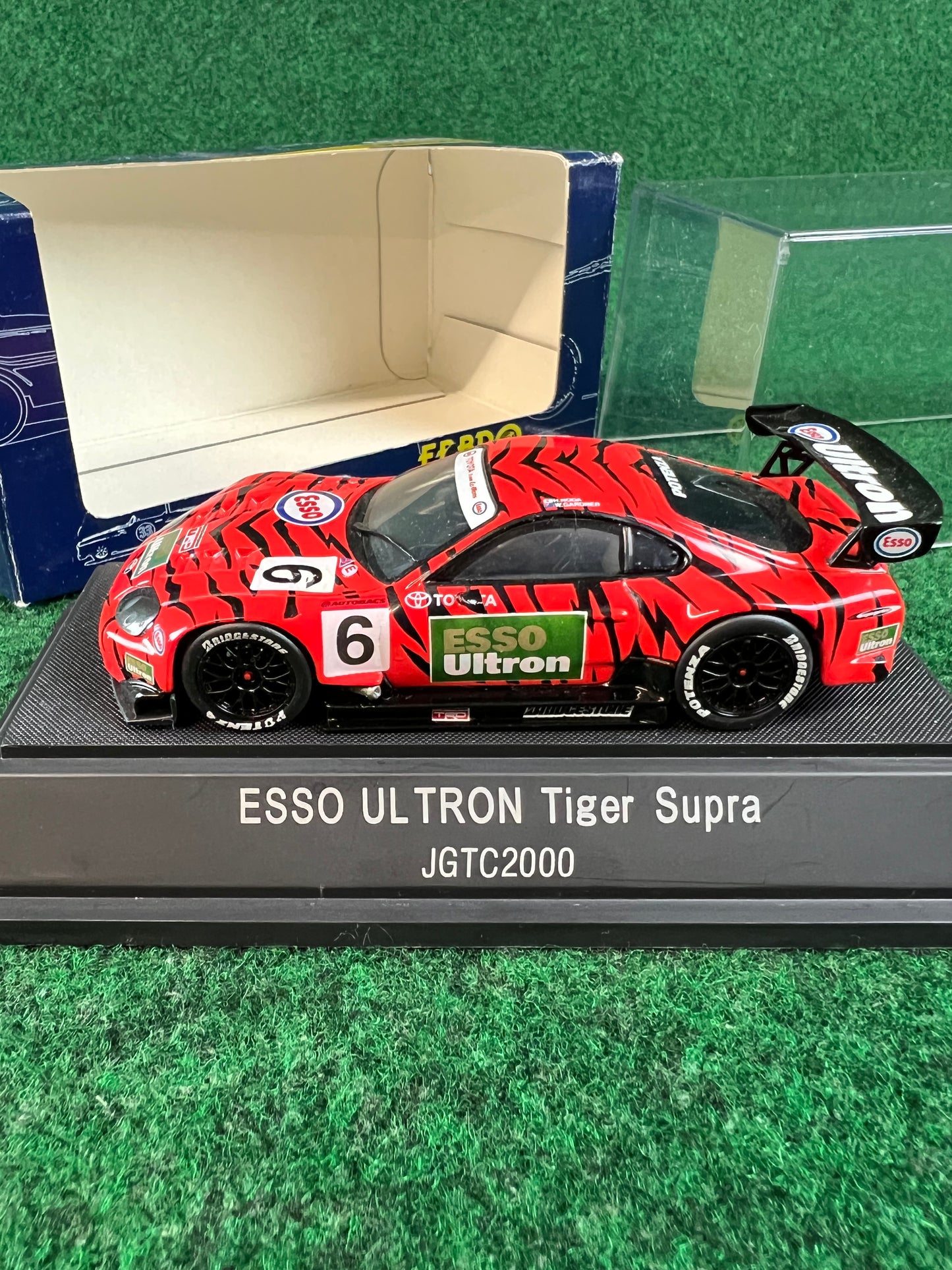 EBBRO Trendies ESSO Ultron Toyota Supra 2000 (Red & Black) 1/43 Scale Diecast