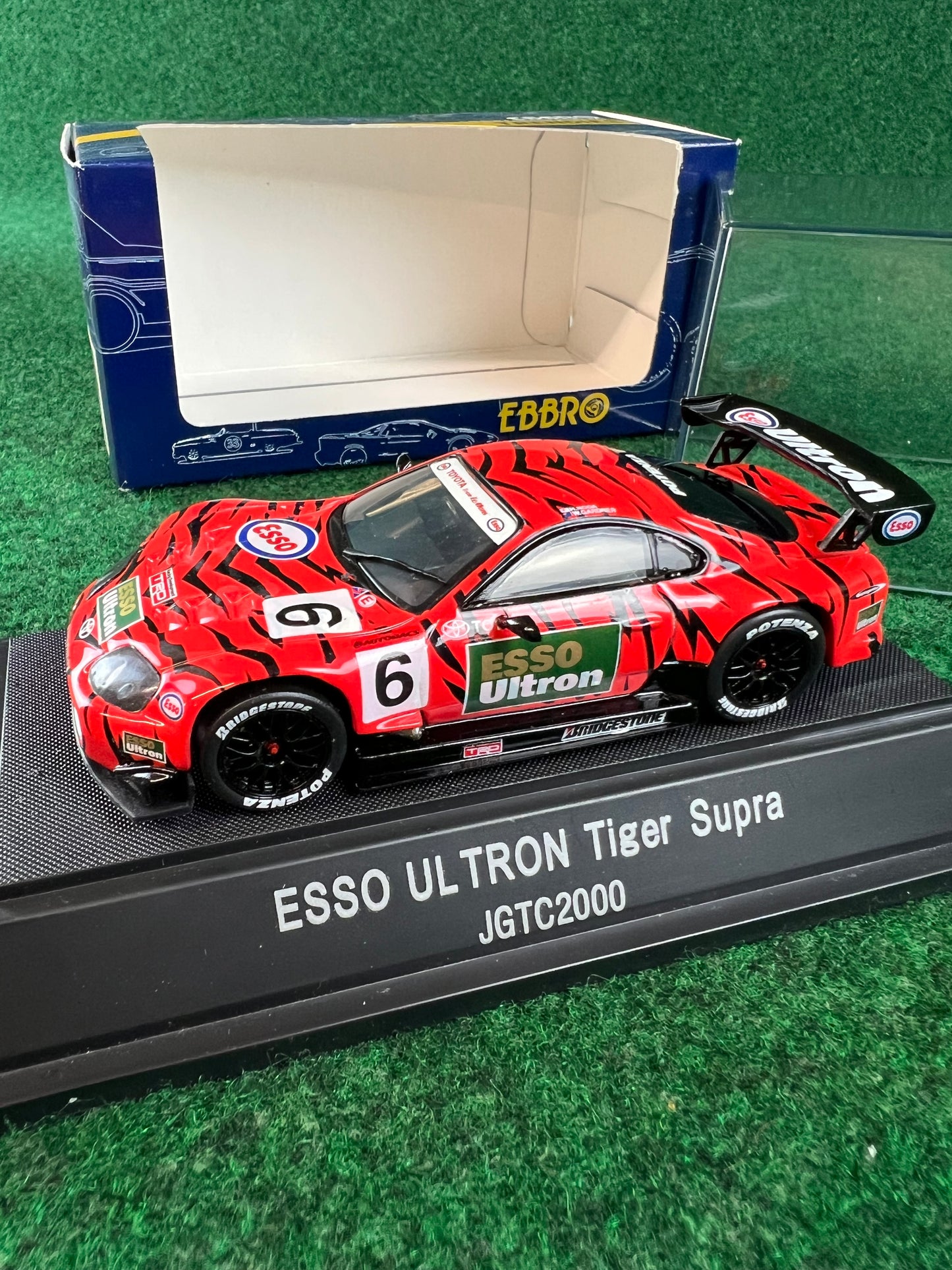 EBBRO Trendies - ESSO Ultron Toyota Supra 2000 (Red & Black) 1/43 Scale Diecast