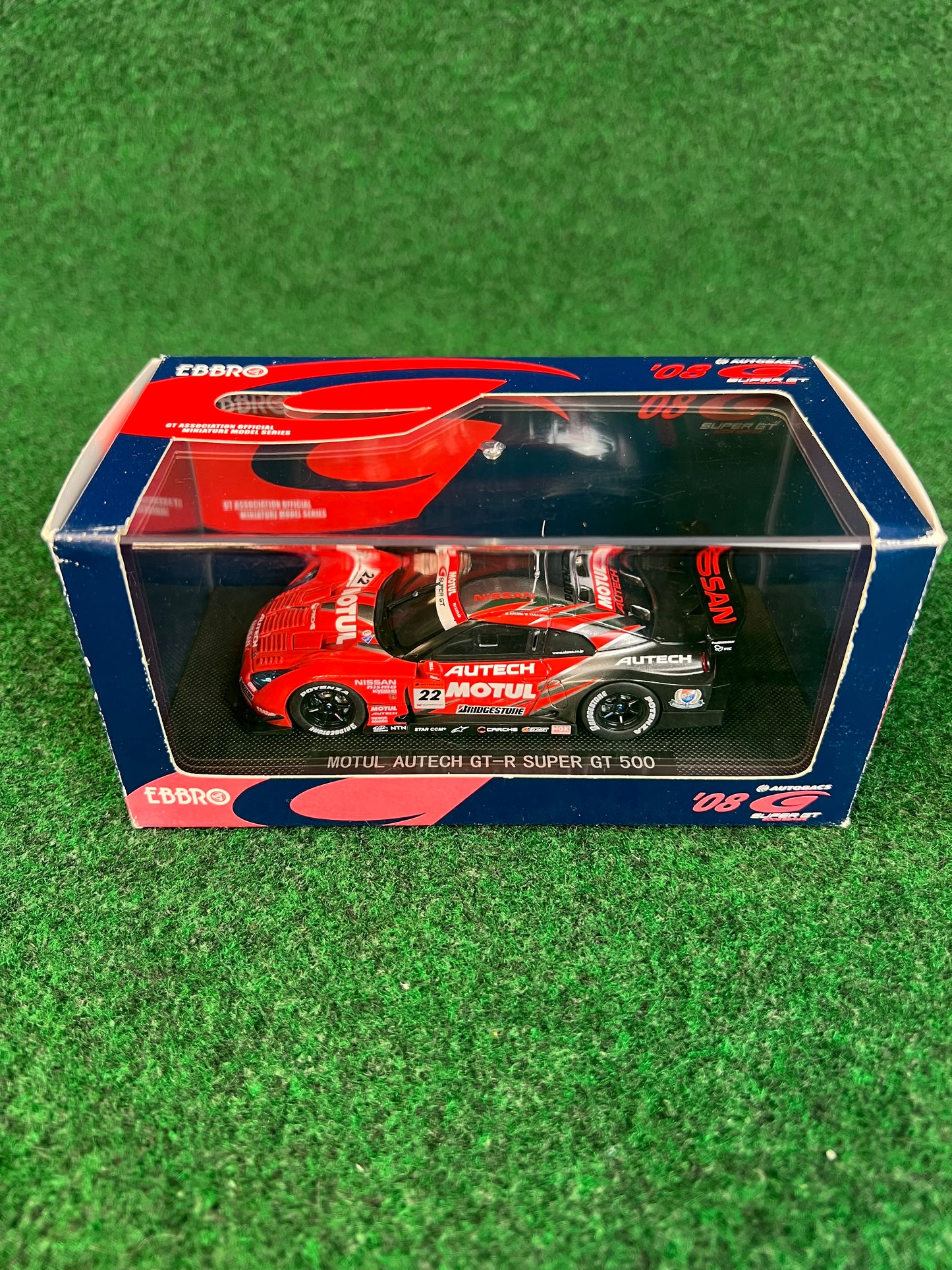 EBBRO SuperGT 2008 Motul Autech Nissan R35 GTR 1/43 Scale Diecast