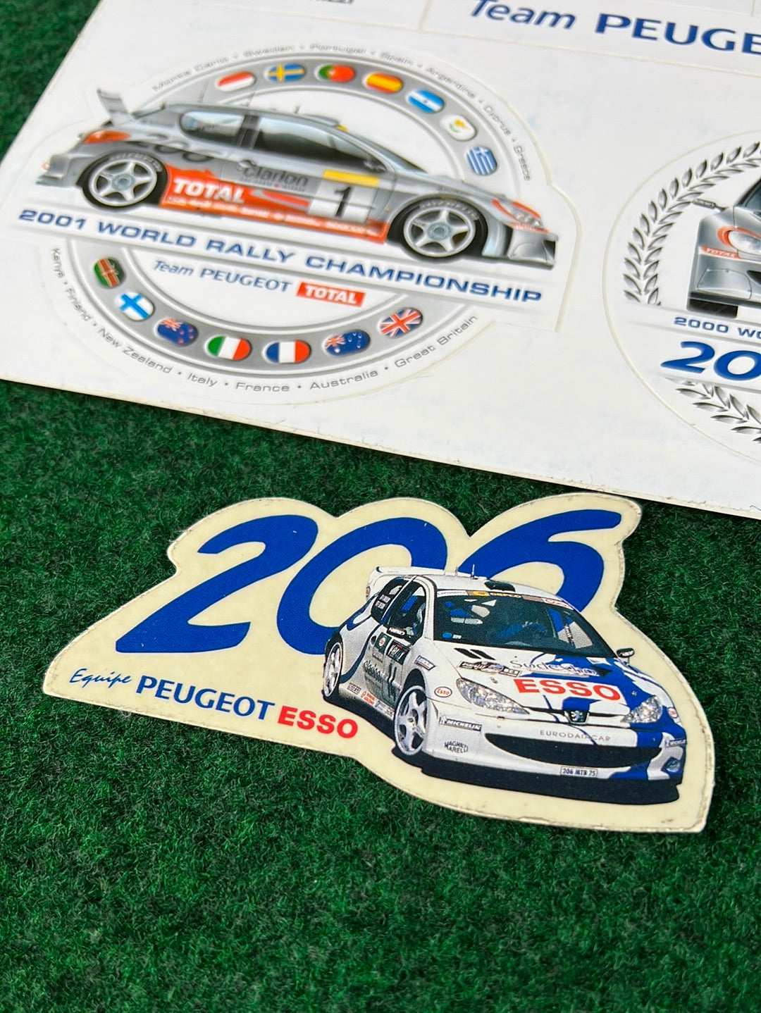 Peugeot 206 WRC World Rally Championship Sticker Set