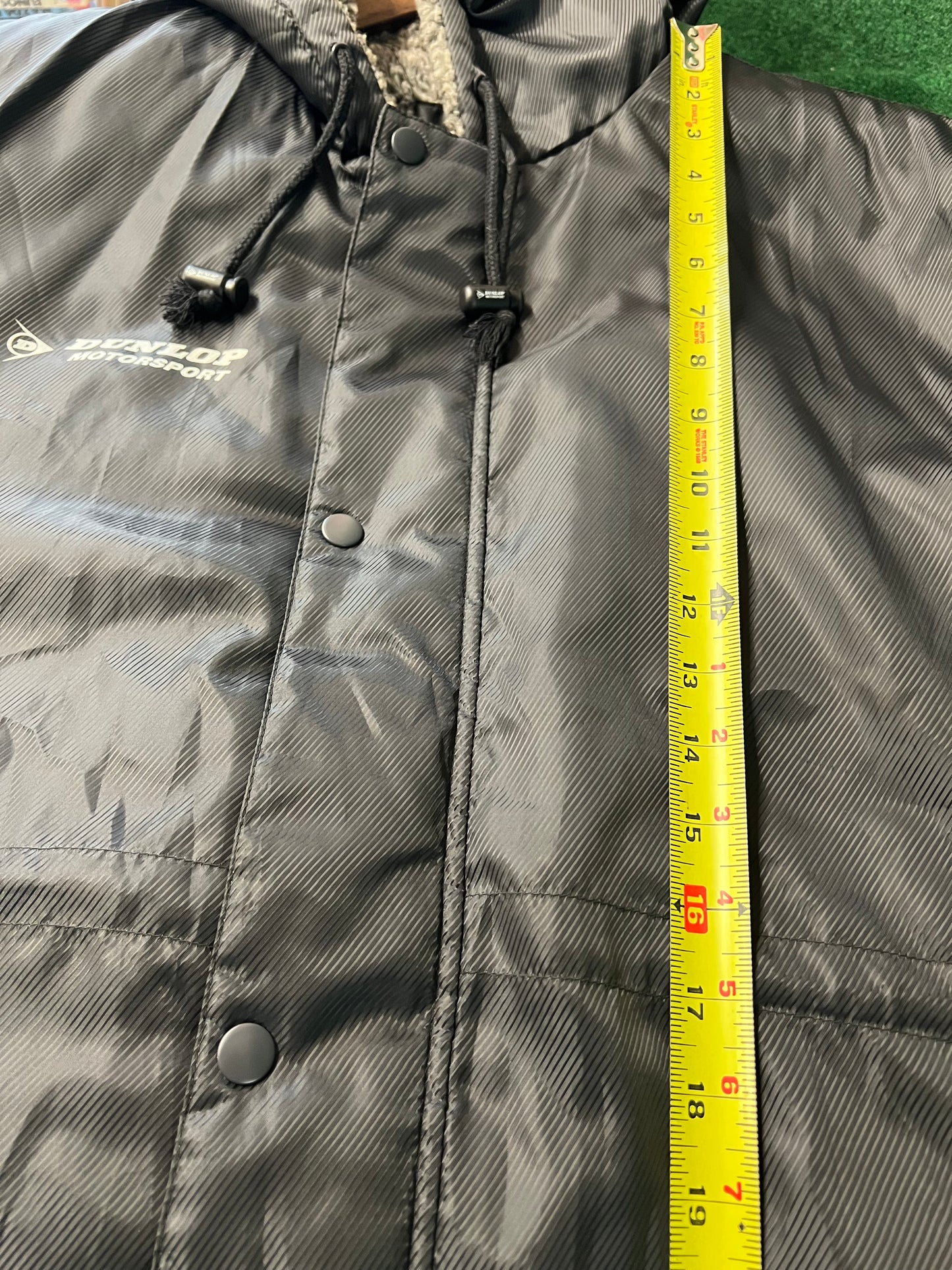 DUNLOP Motorsport - Insulated Fleece Lined Dark Grey Bench Coat