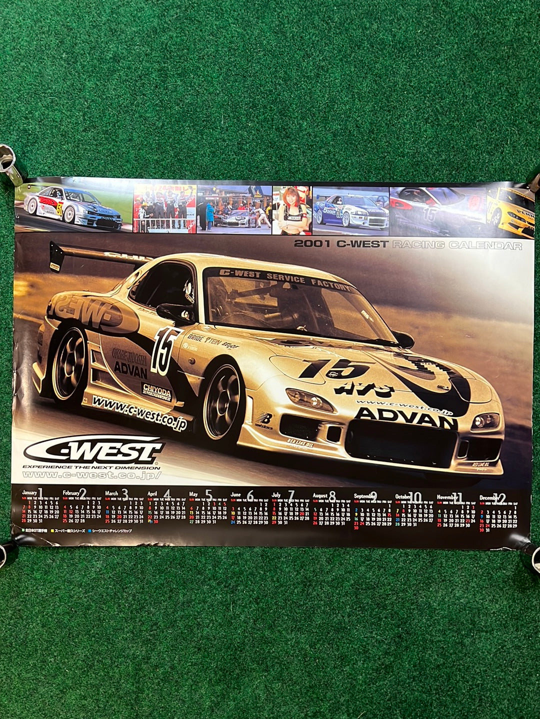 CWEST - 2001 Racing (Mazda RX7) Calendar Poster