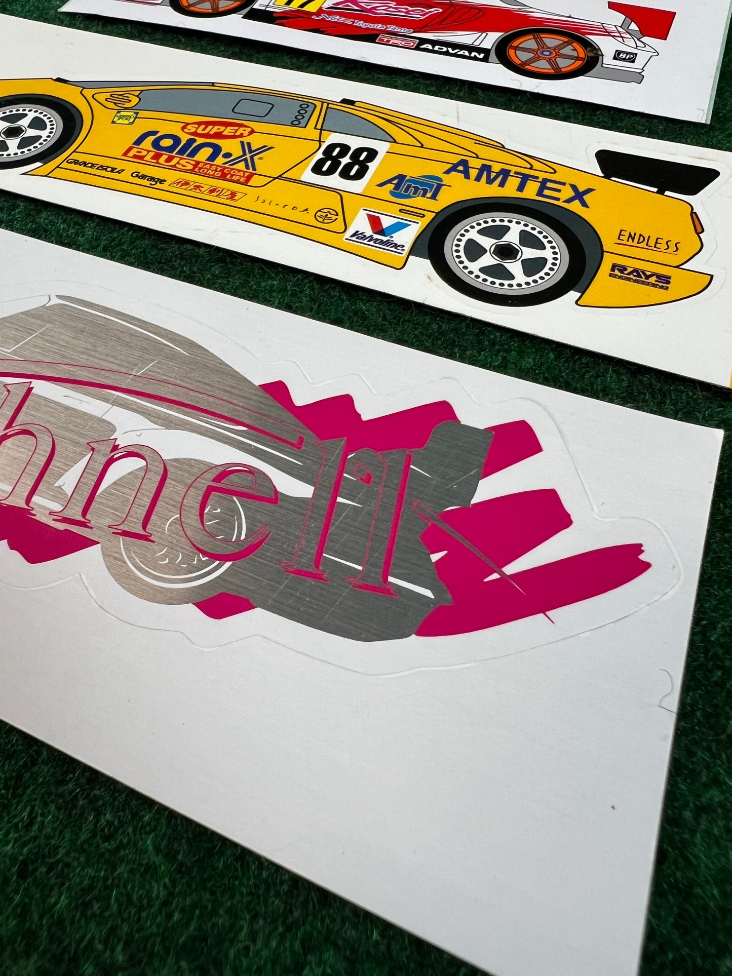 MR2, 911, Diablo JGTC Racecar Stickers Set