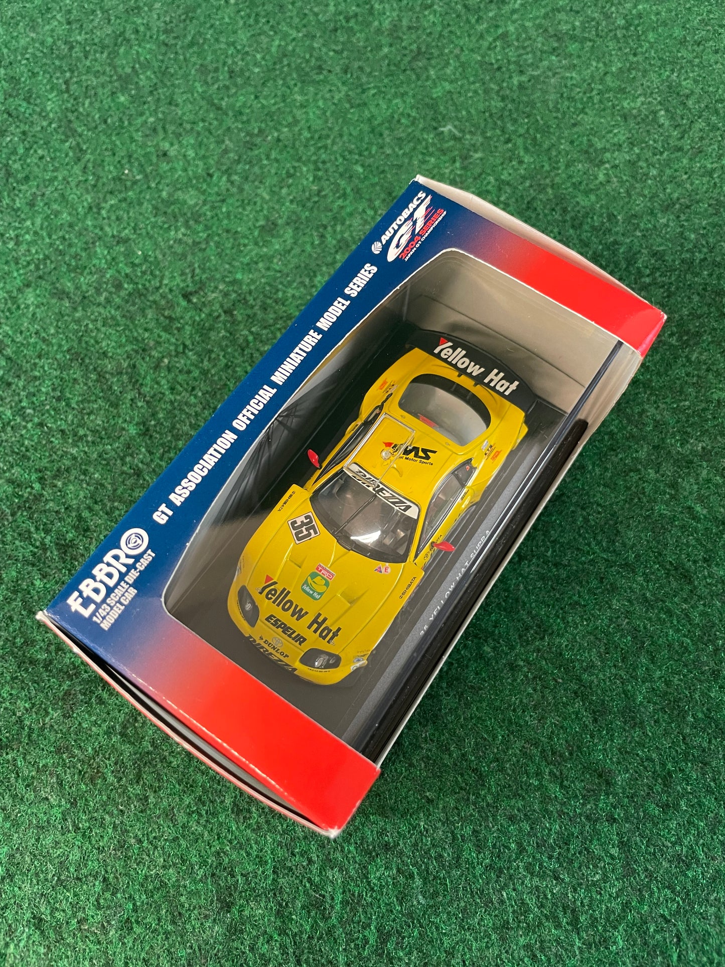 EBBRO - 2004 JGTC Yellow Hat YMS Toyota Supra 1/43 Scale Diecast