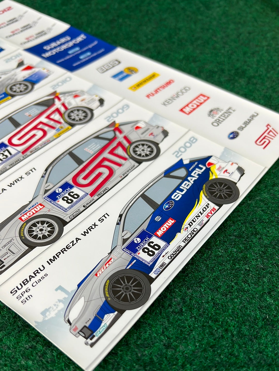 STI NBR Challenge 2012 Sticker Sheet