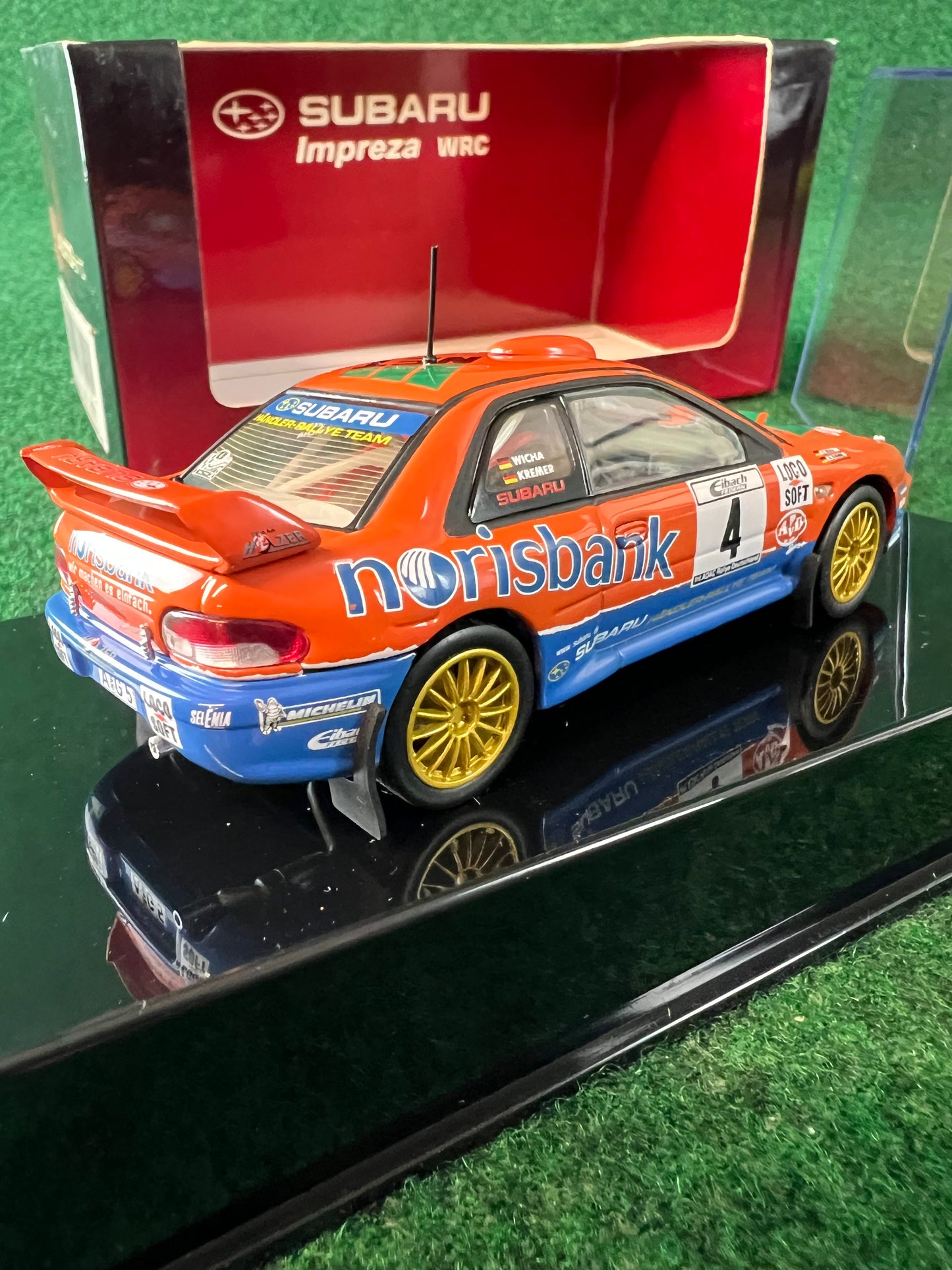 Auto Art - Subaru Impreza GC8 WRC 2001 Norisbank Rally Car 1/43 Scale Diecast