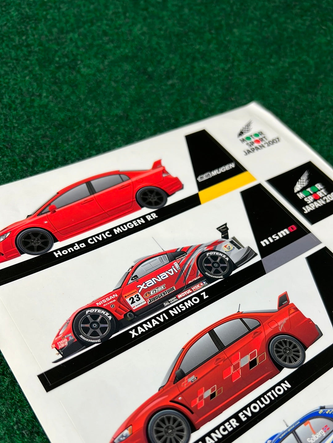 Motor Sport Japan 2007 Sticker Sheet (1)