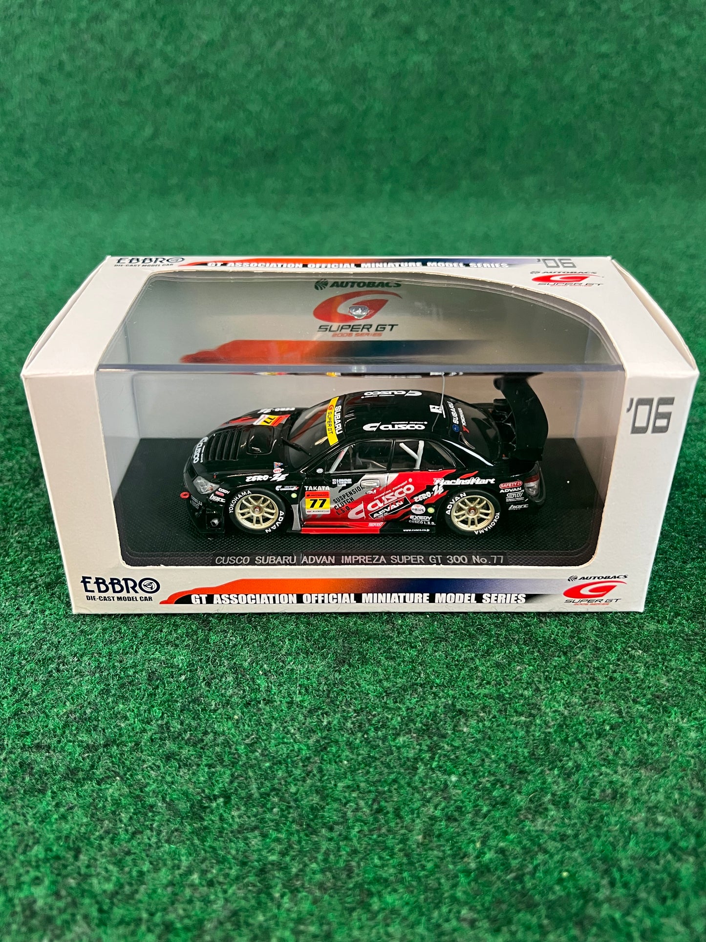 EBBRO SuperGT 2006 #77 Cusco Dunlop Subaru Impreza WRX STI 1/43 Scale Diecast