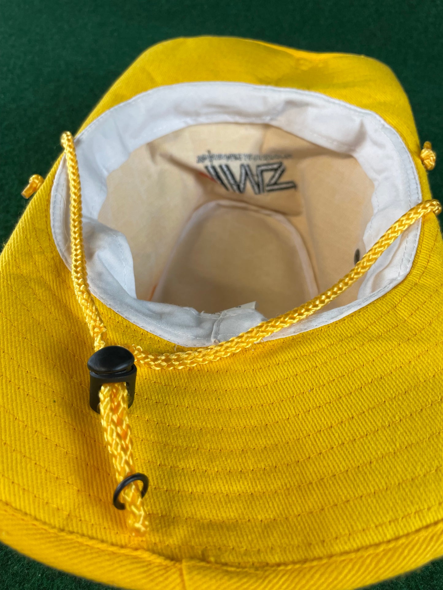 YMS SuperGT Yellow Hat & Hasemi Motor Sport Drawstring Bucket Hat