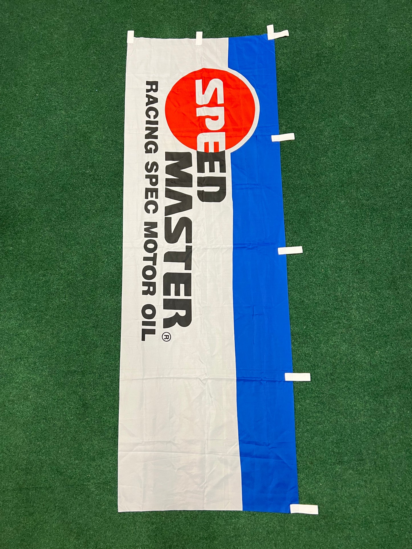 Speed Master Motor Sports Oil - Vintage Japanese Event and Retail Advertising Nobori Banner