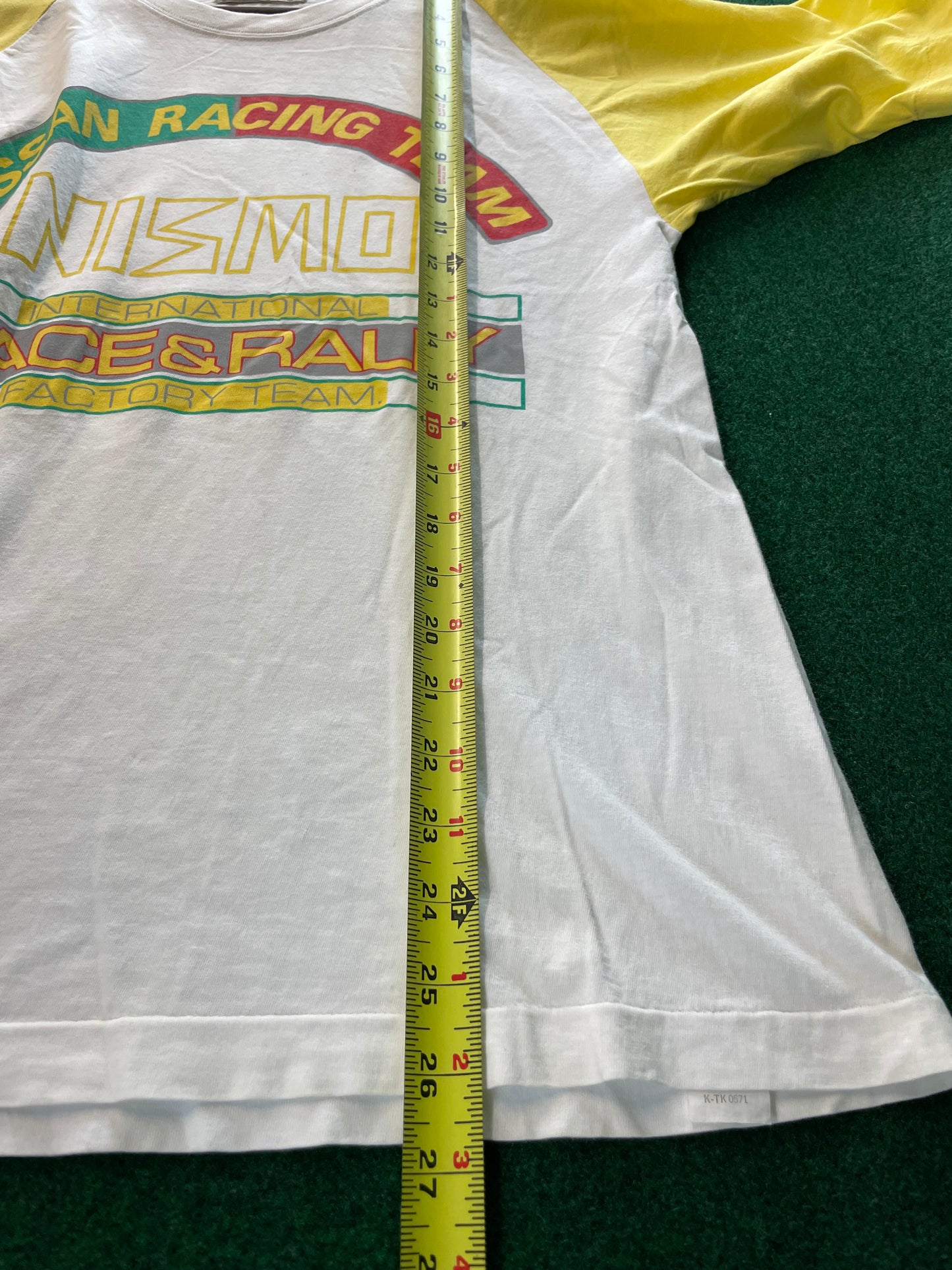 NISMO - Nissan International Race & Rally Team Vintage White/Yellow T-Shirt