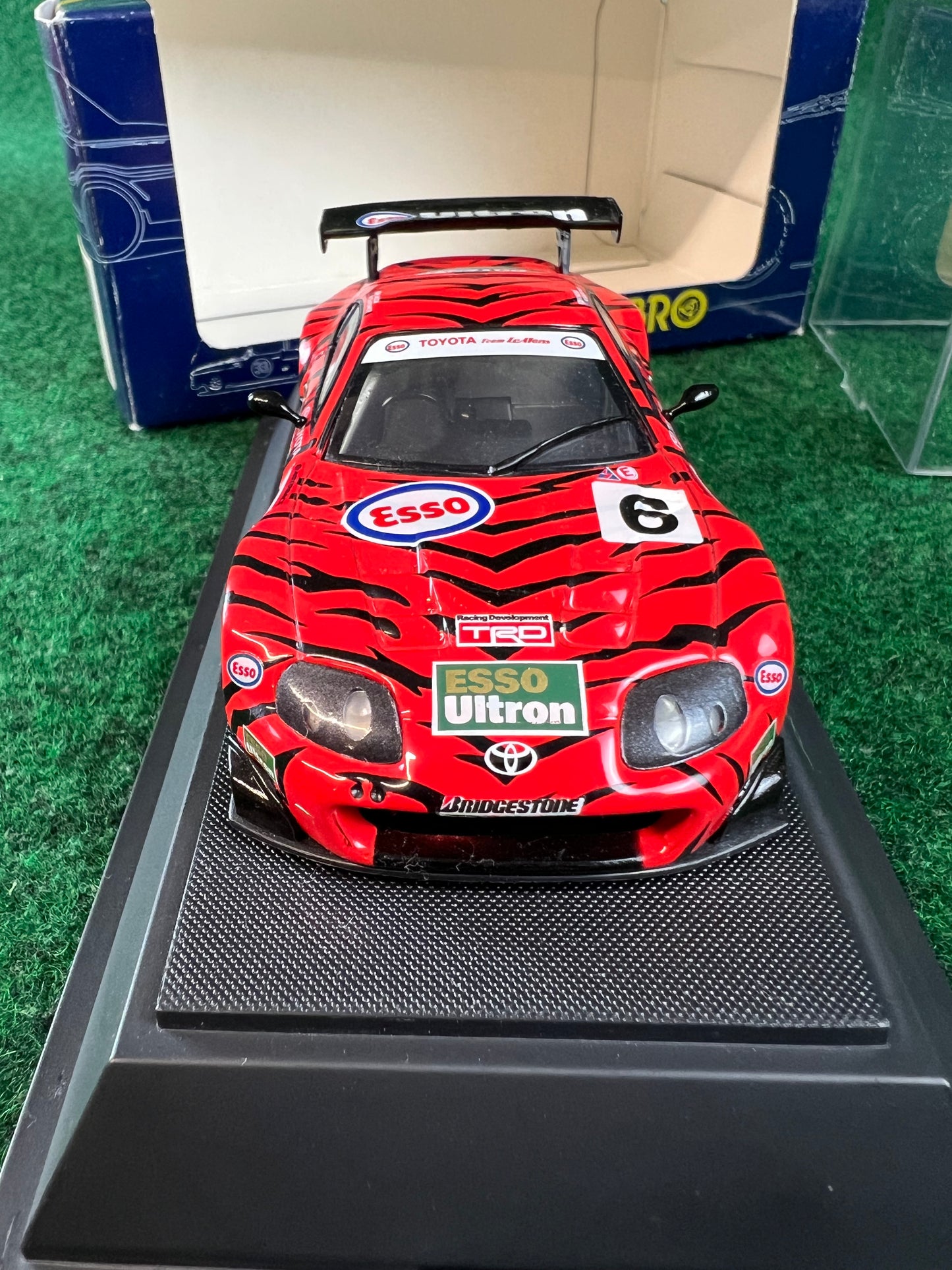 EBBRO Trendies ESSO Ultron Toyota Supra 2000 (Red & Black) 1/43 Scale Diecast