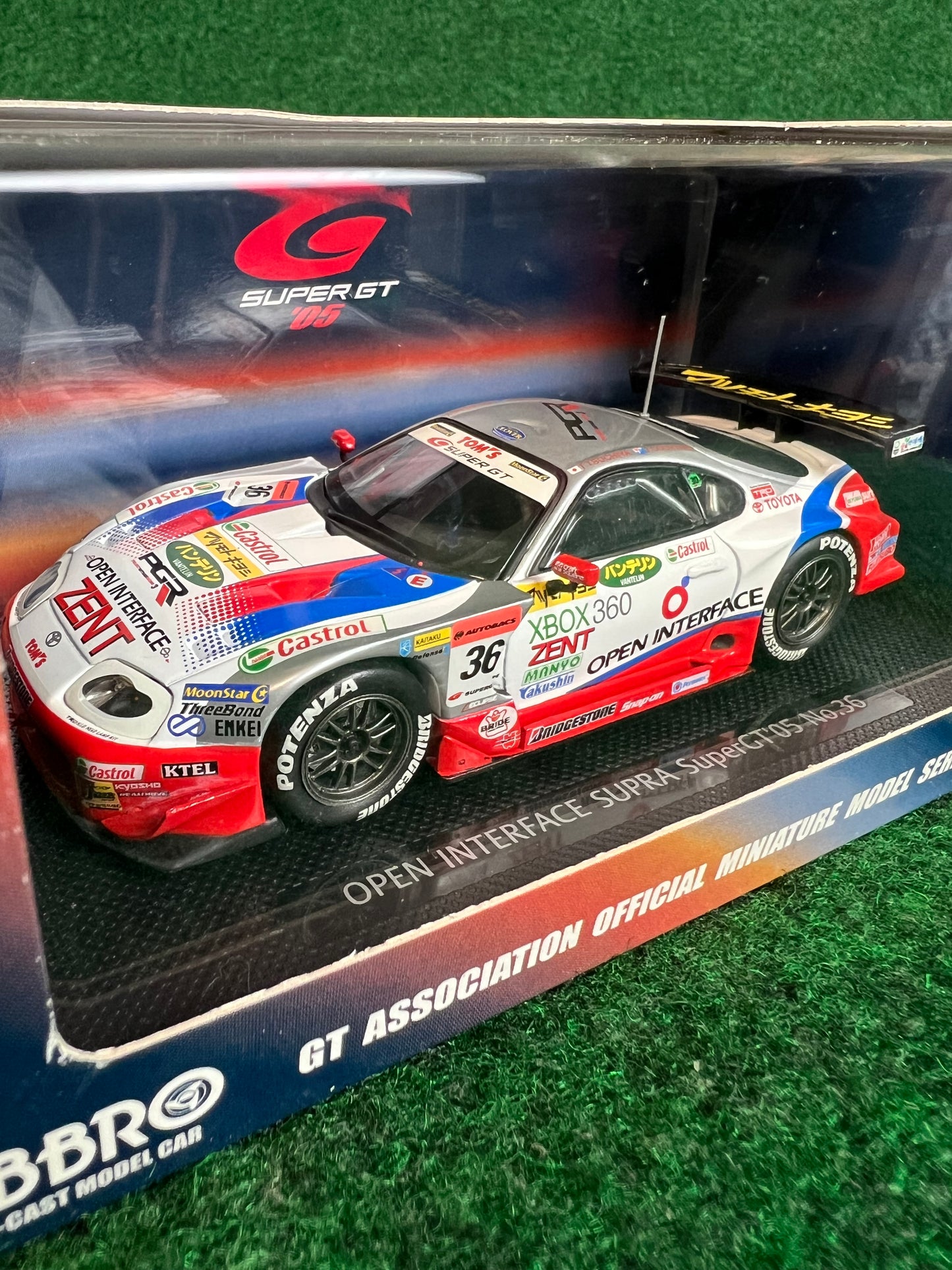 EBBRO 2005 SuperGT Open Interface Toyota Supra 1/43 Scale Diecast