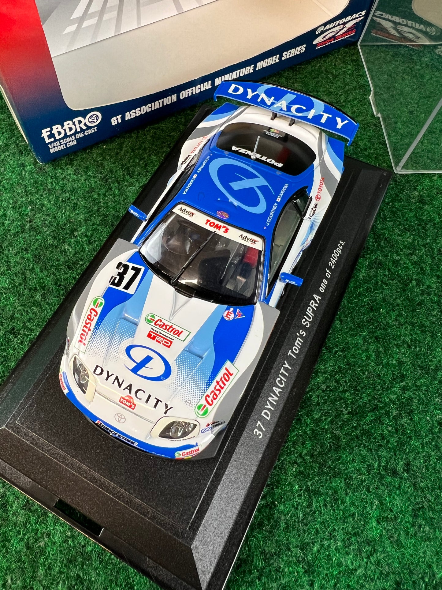 EBBRO - 2004 JGTC Dynacity Tom's Toyota Supra 1/43 Scale Diecast