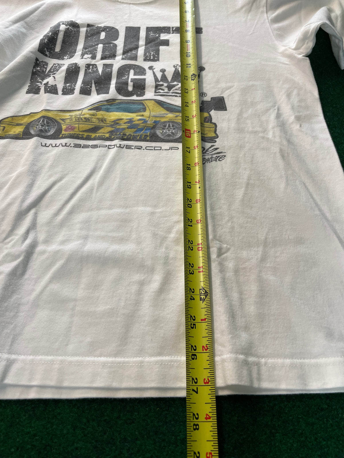 326POWER - DRIFT KING Mazda FC RX-7 Shakotan Has No Limits White T-shirt