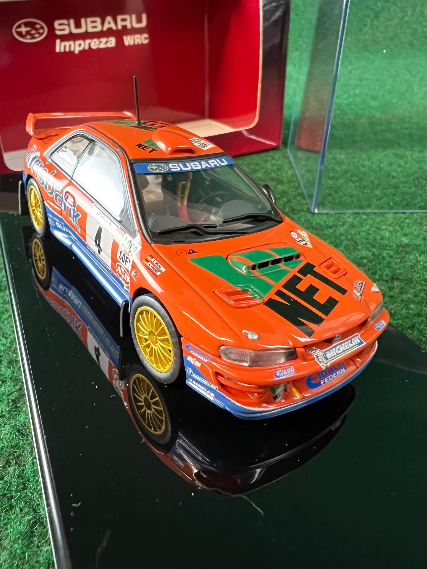 Auto Art - Subaru Impreza GC8 WRC 2001 Norisbank Rally Car 1/43 Scale Diecast