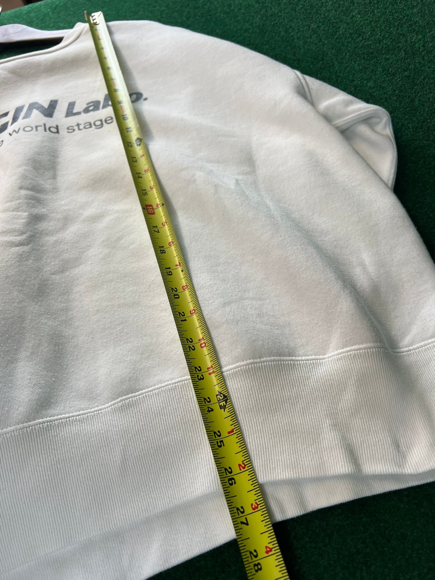 Origin Labo - White Crewneck Sweatshirt