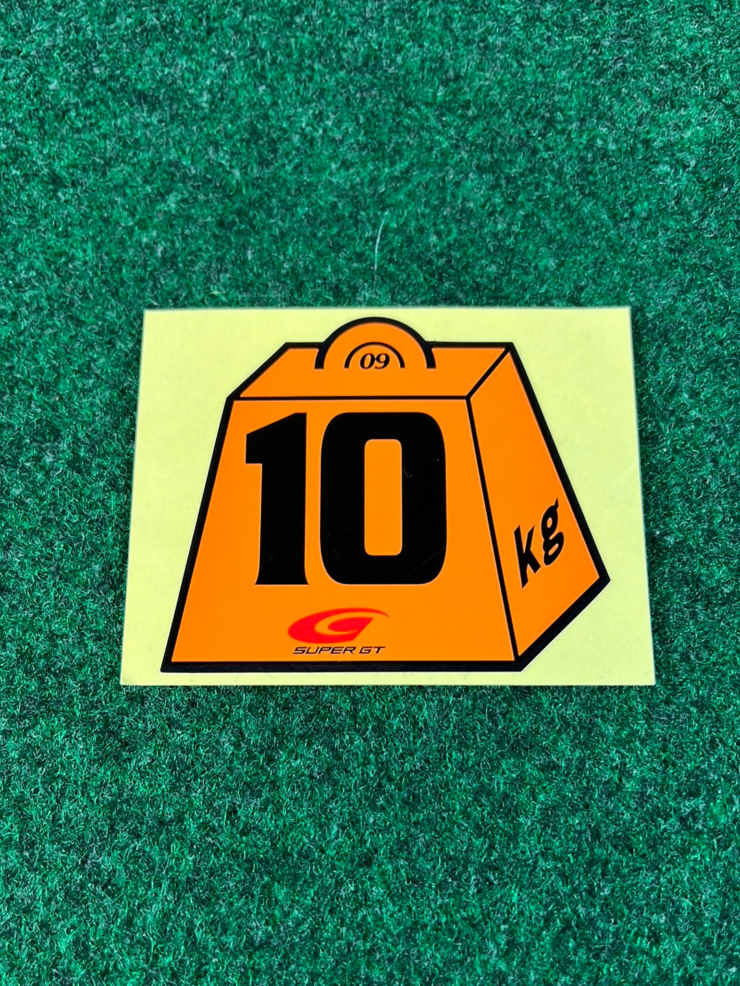 Super GT 2009 - Commemorative 10KG Weight Penalty Collectible Sticker