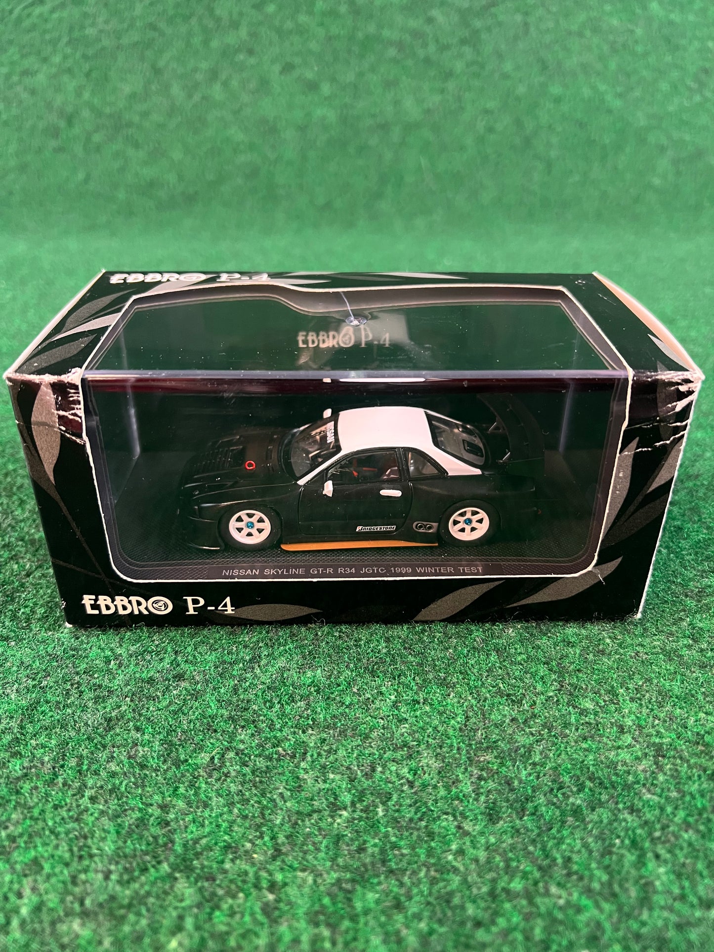 EBBRO P-4 Nissan Skyline R34 GTR 1999 Winter Test Car 1/43 Scale Diecast