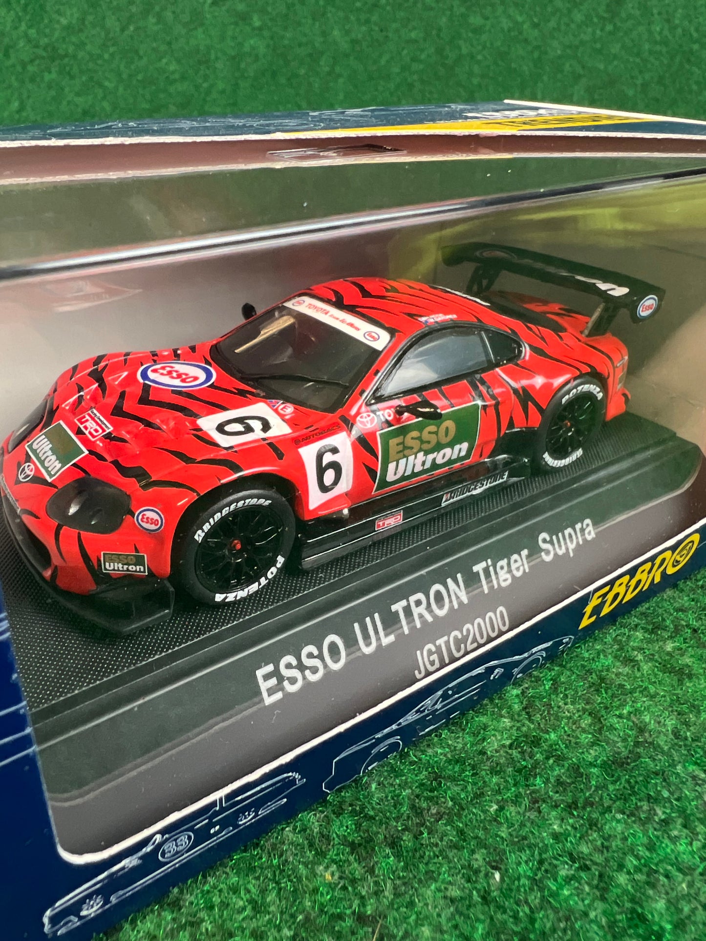 EBBRO Trendies - ESSO Ultron Toyota Supra 2000 (Red & Black) 1/43 Scale Diecast