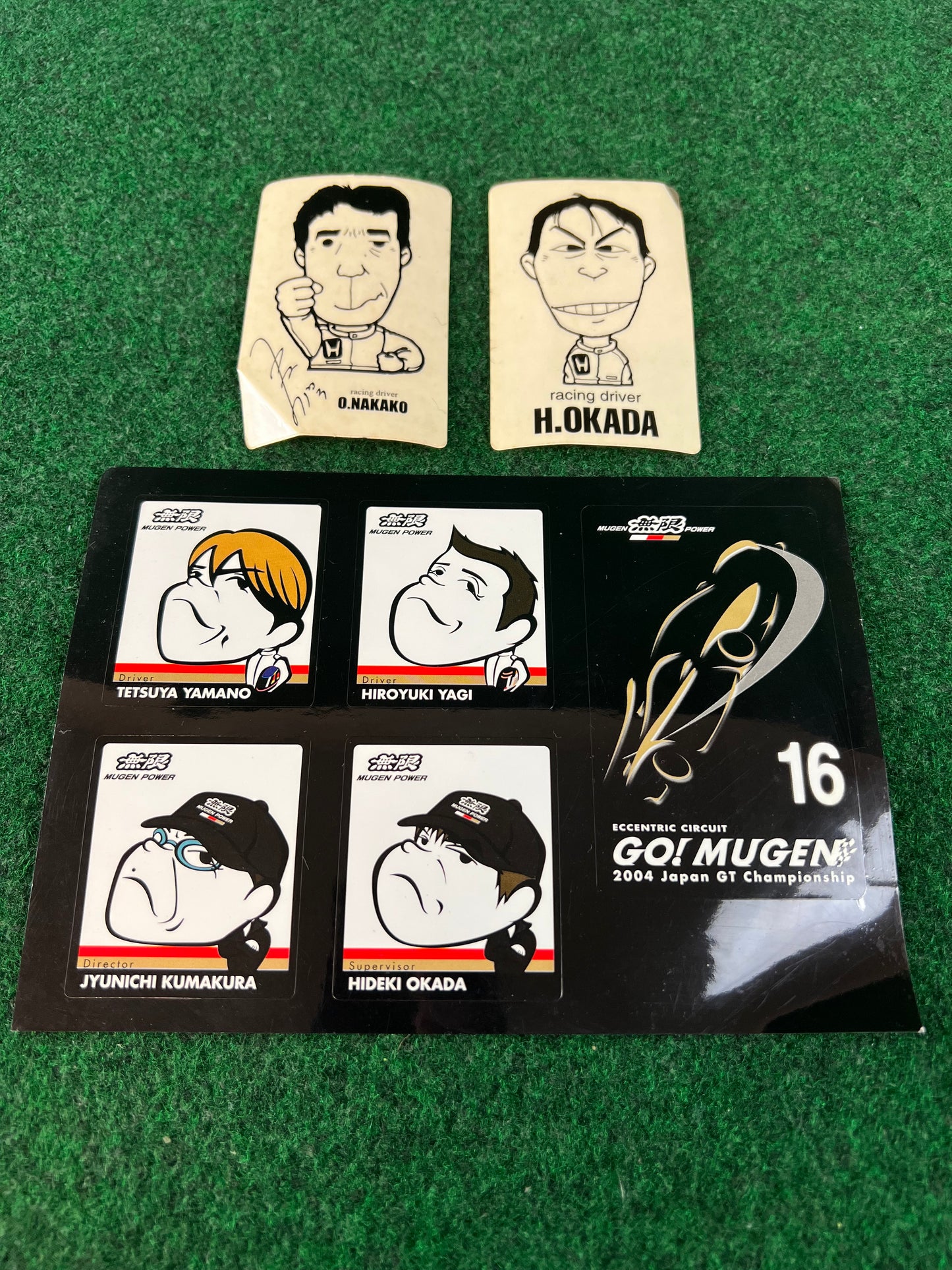 Mugen & Honda Racing JGTC NSX Drivers Sticker Set