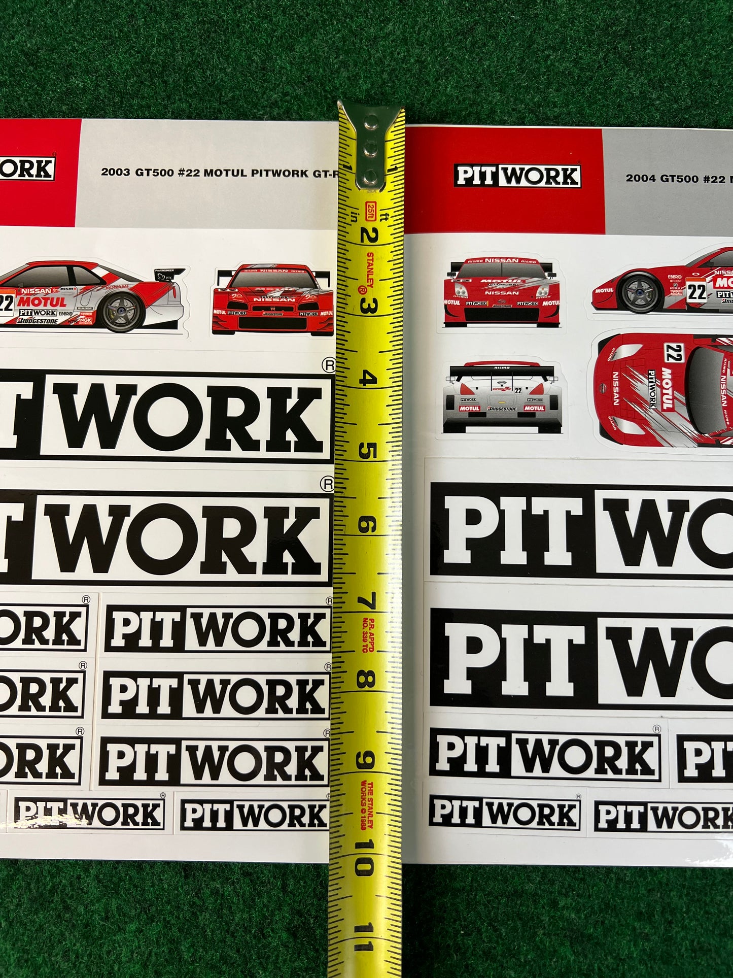 Motul Pitwork - 2003 Nissan Skyline R34 GTR & 2004 Nissan Fairlady Z Sticker Sheet Set