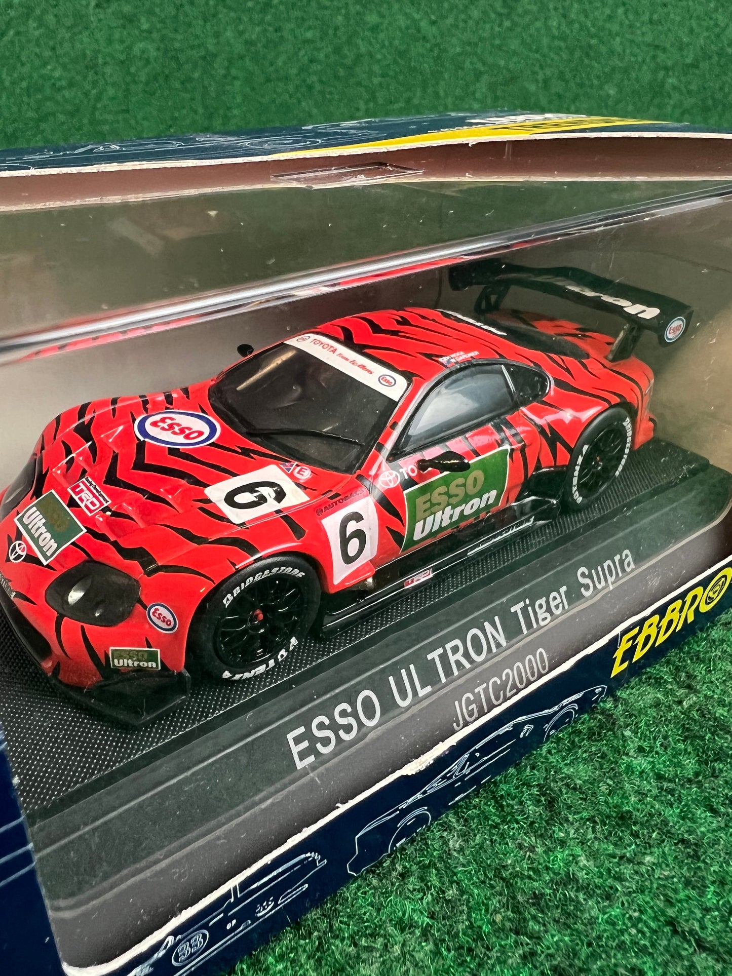 EBBRO Trendies ESSO Ultron Toyota Supra 2000 (Red & Black) 1/43 Scale Diecast