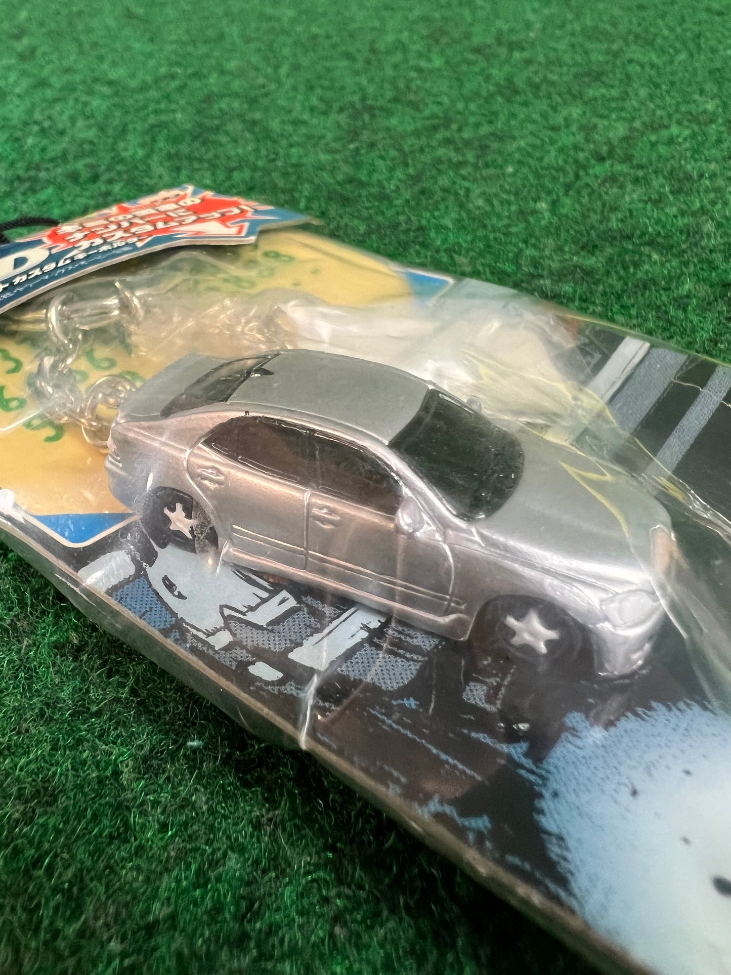 Initial D - Toyota Altezza with License Plate and Numbers Charm Keychain