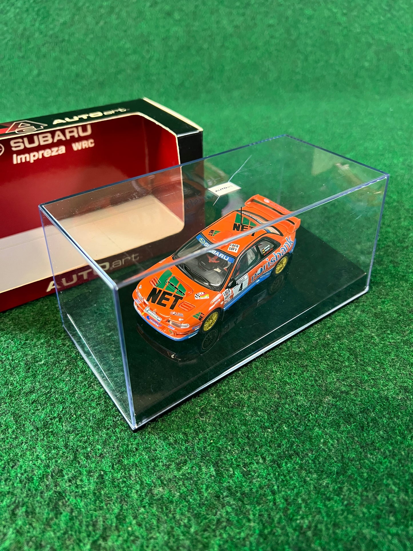 Auto Art - Subaru Impreza GC8 WRC 2001 Norisbank Rally Car 1/43 Scale Diecast