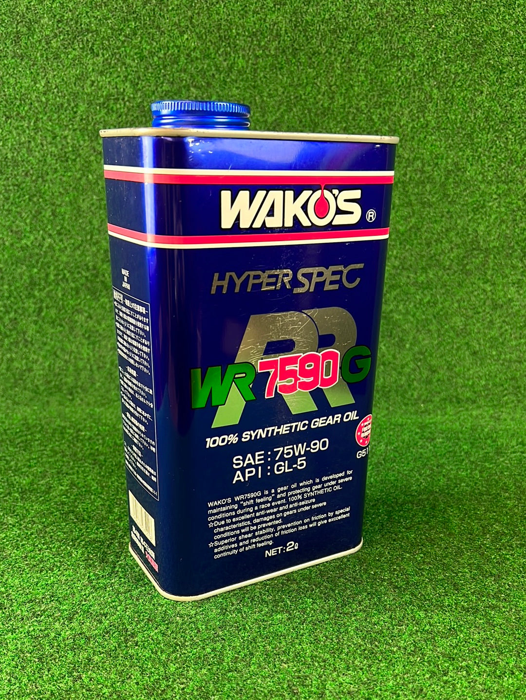 WAKO’S Racing Gear Oil WR 7590 G Oil Can