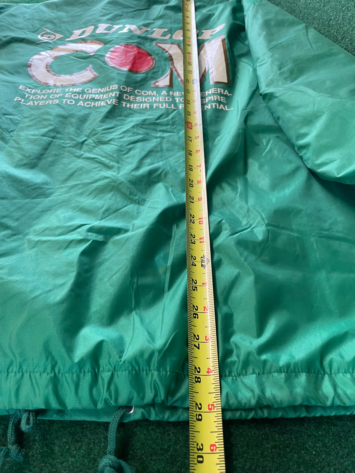 DUNLOP COM - Vintage Green Nylon Windbreaker Jacket