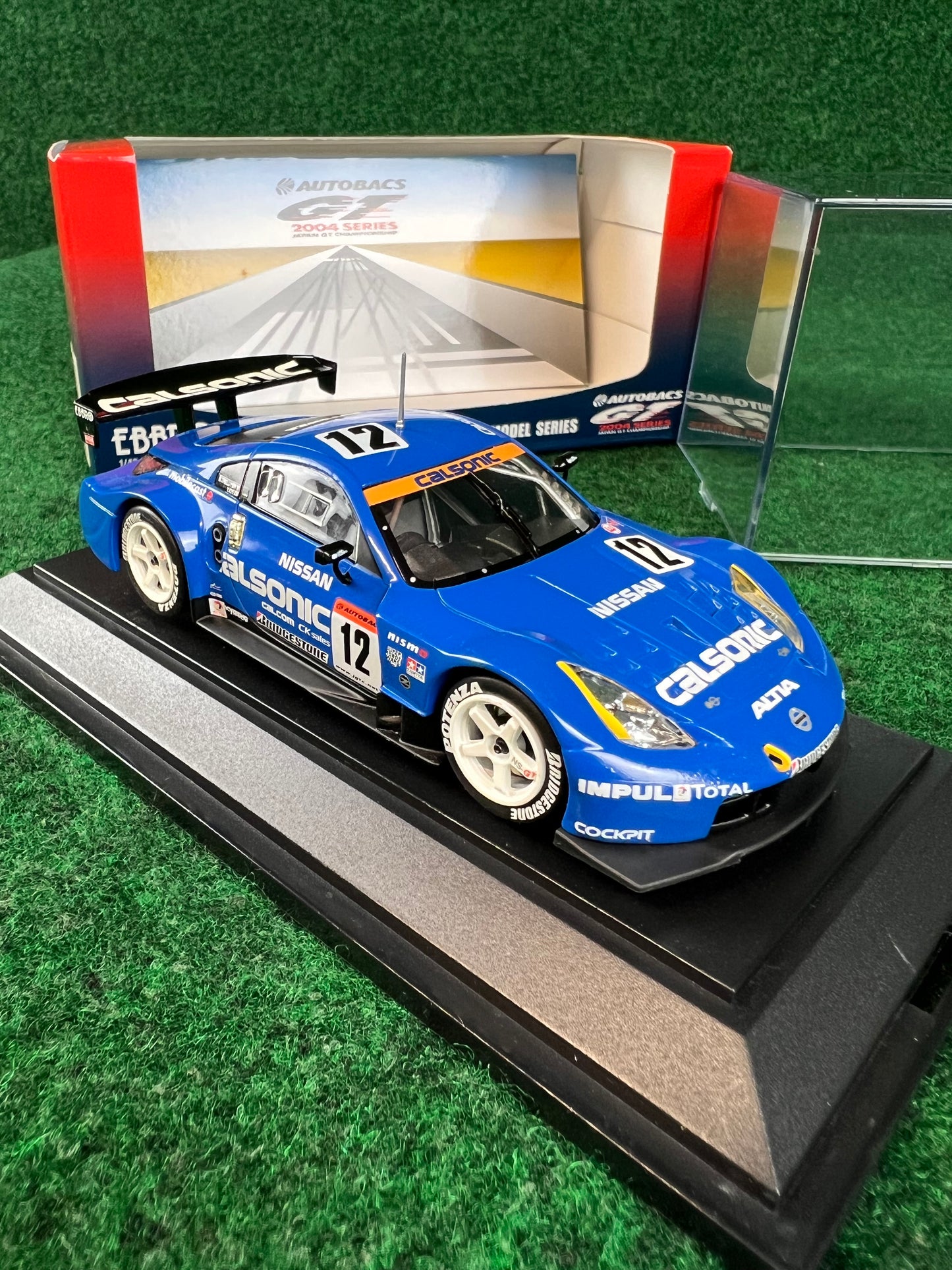 EBBRO JGTC 2004 Calsonic IMPUL Nissan Fairlady Z 1/43 Scale Diecast
