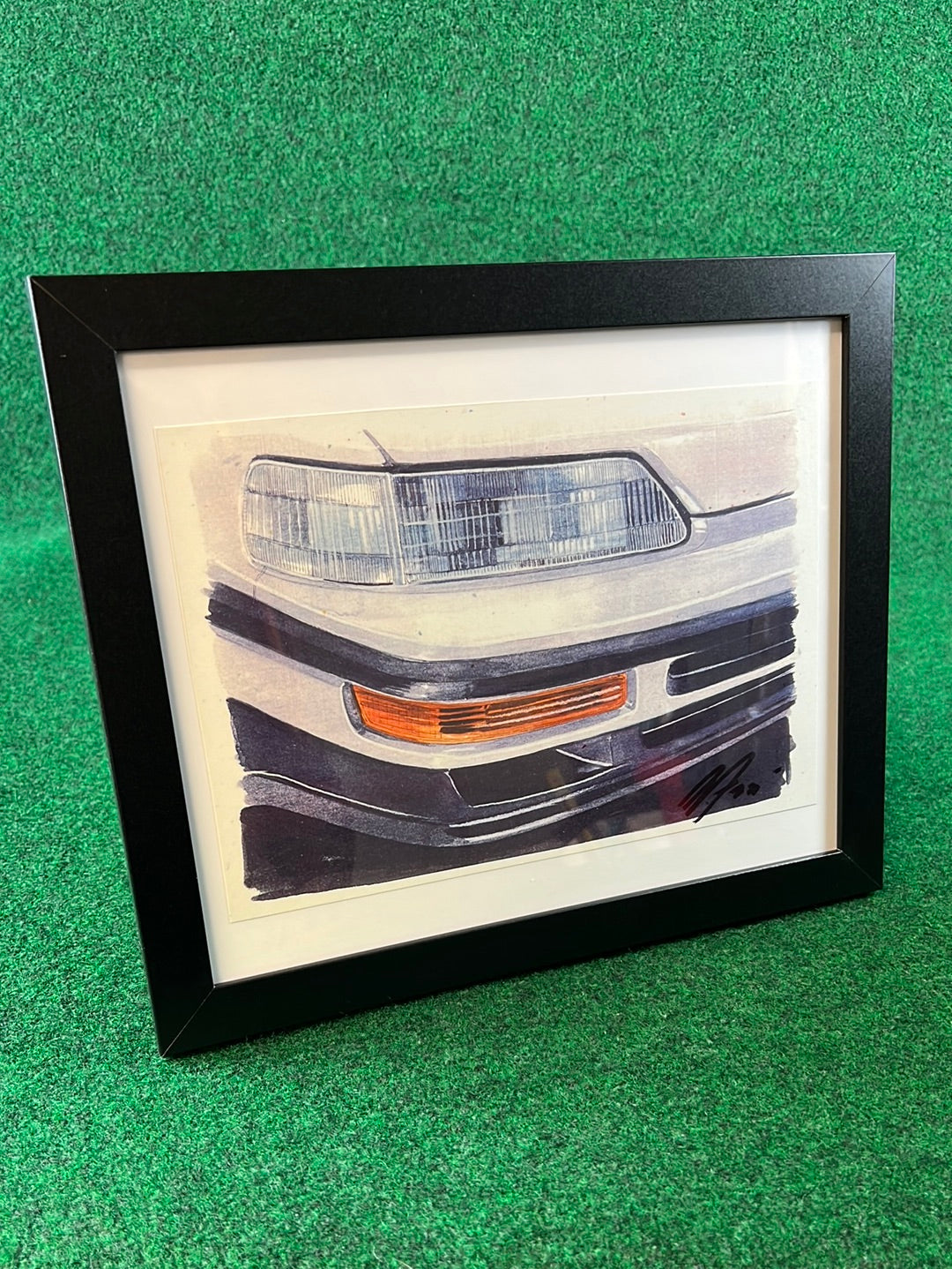 Honda CRX Front Corner View Framed Print