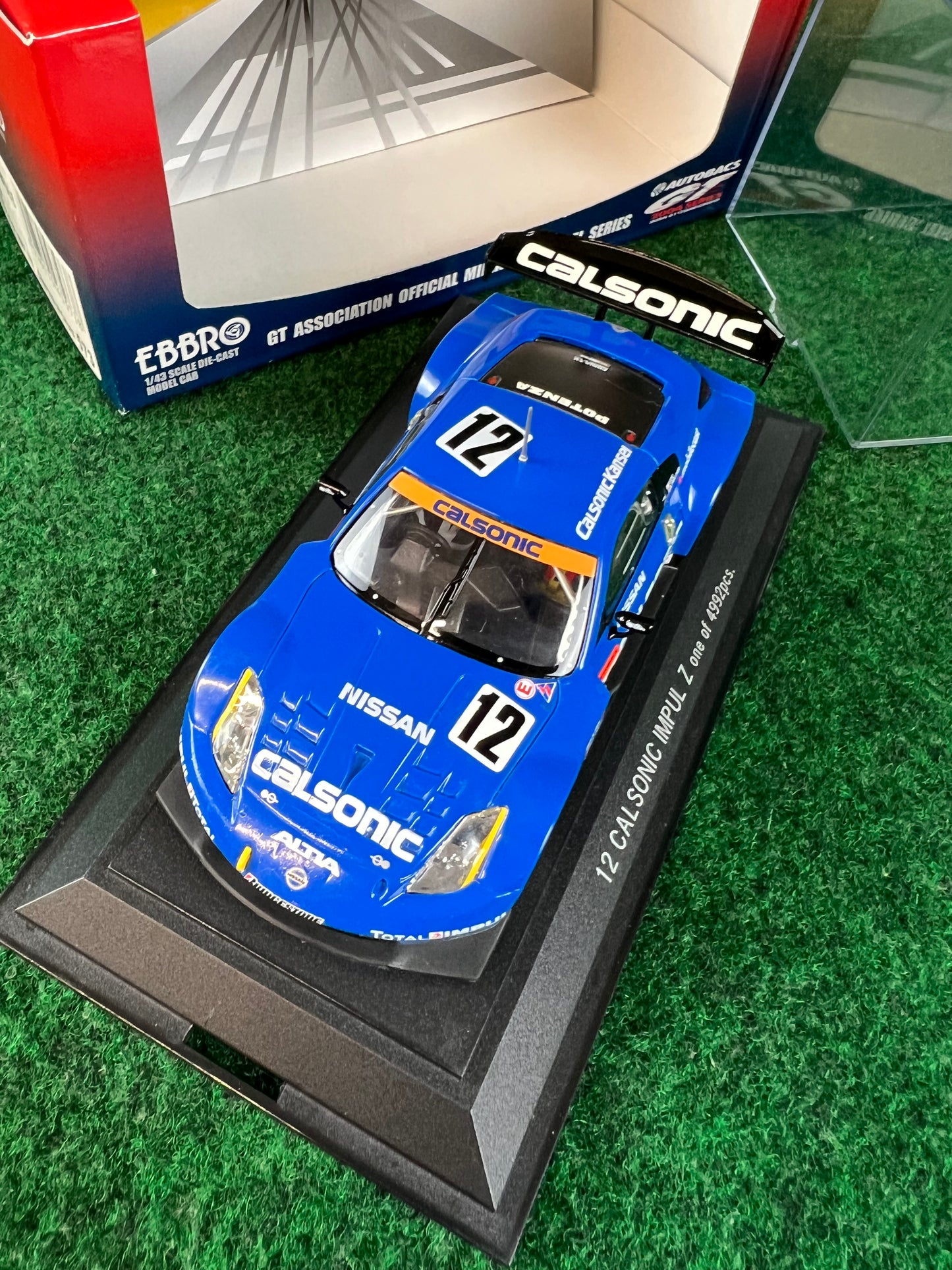 EBBRO JGTC 2004 Calsonic IMPUL Nissan Fairlady Z 1/43 Scale Diecast