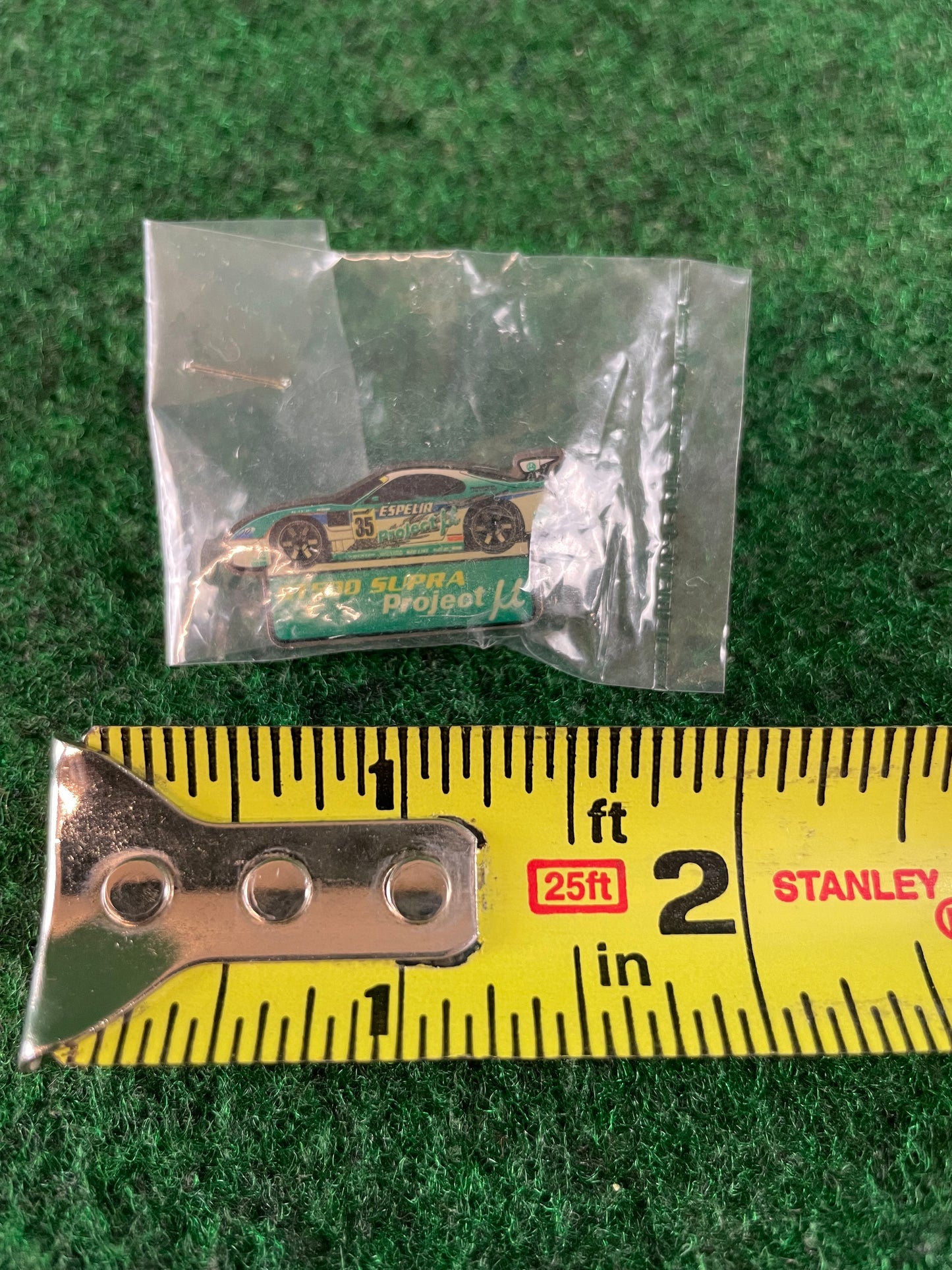 JGTC - Toyota Supra GT500 Project Mu No. 35 Vintage Collectible Pin