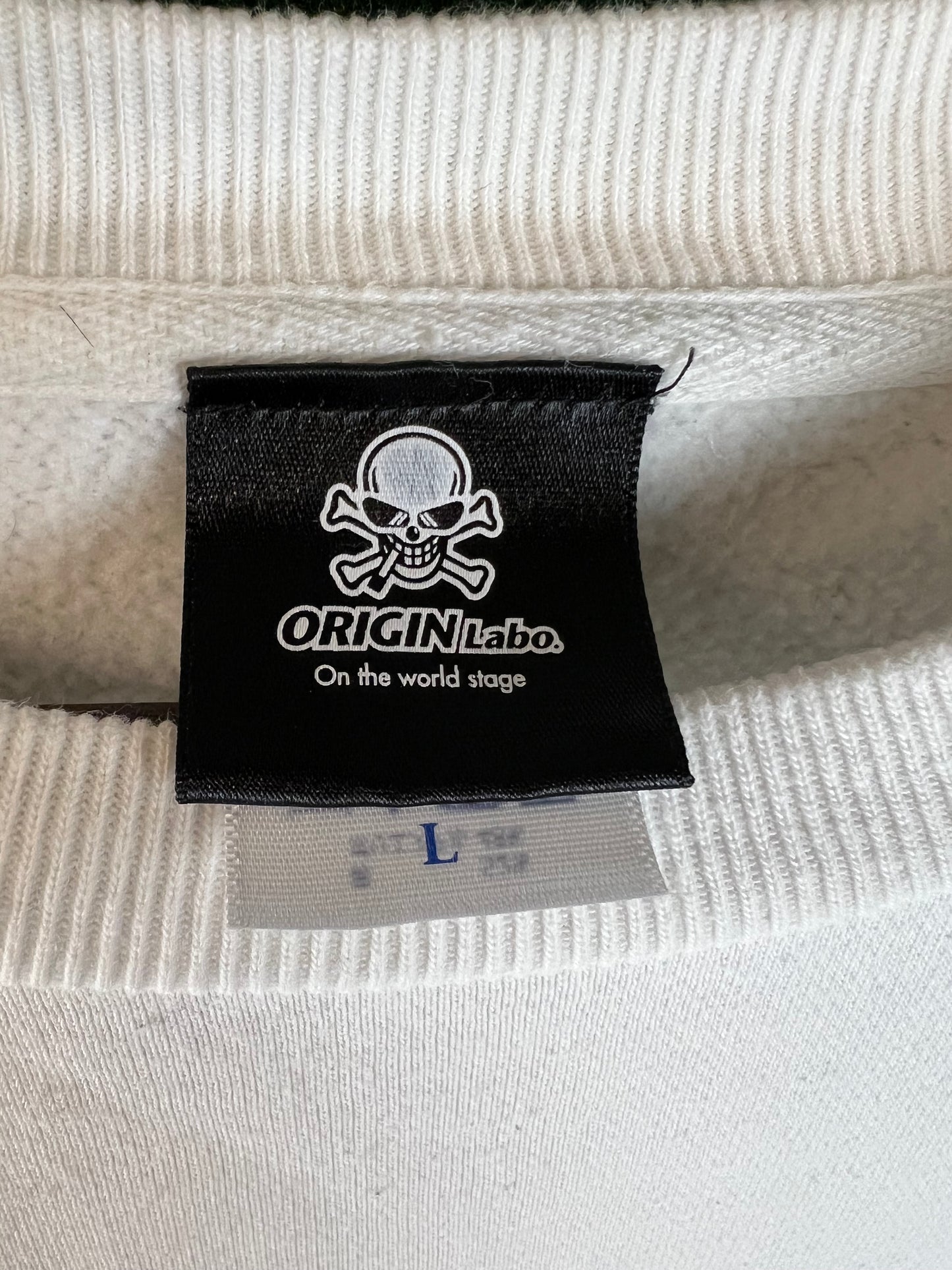 Origin Labo - White Crewneck Sweatshirt