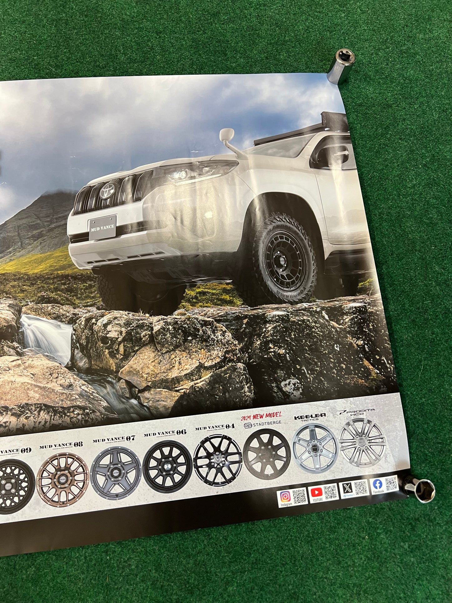 WedsSport - ADVAN GR Toyota Supra A90 (Doublesided) Poster