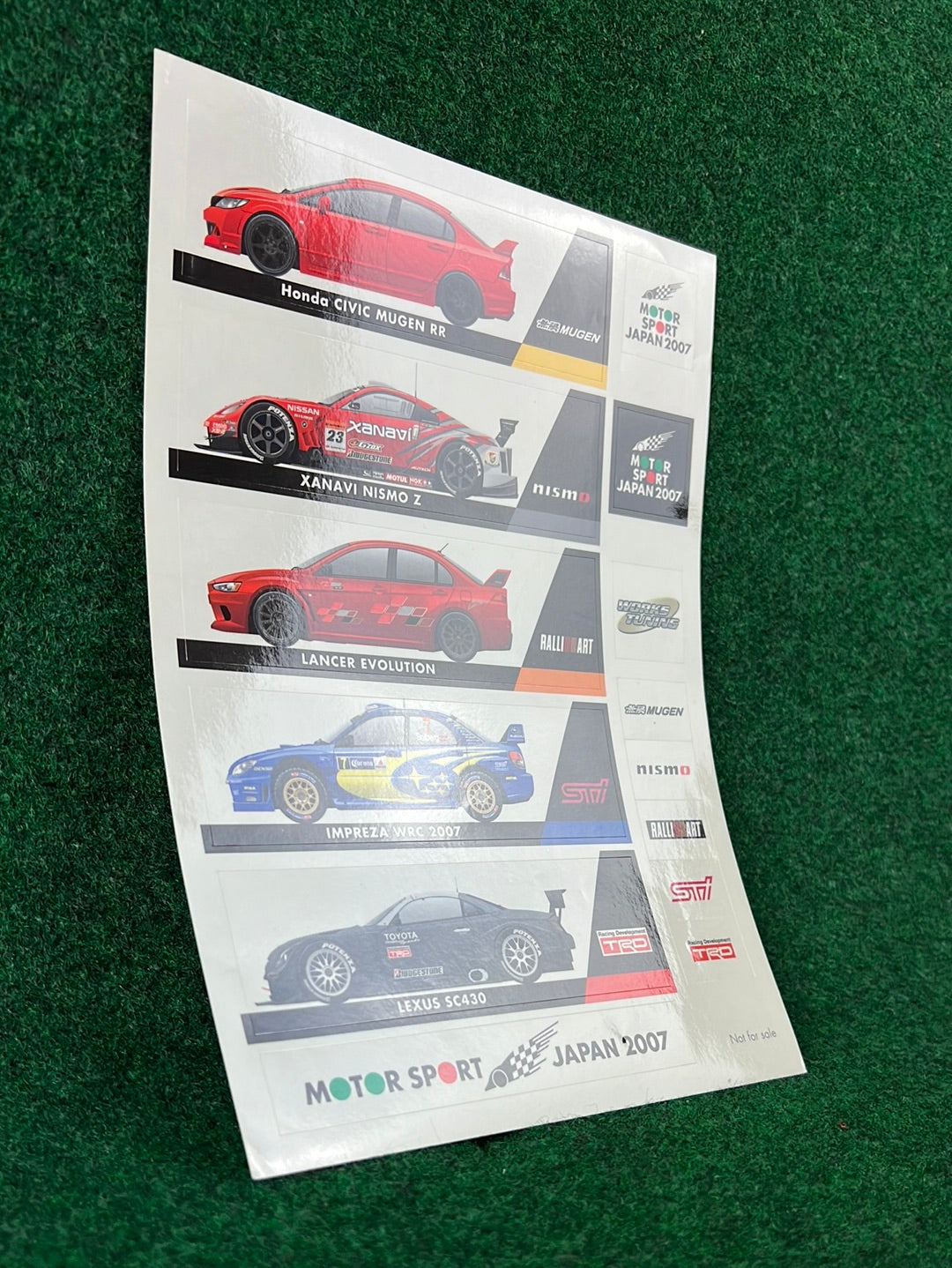 Motor Sport Japan 2007 Sticker Sheet (2)